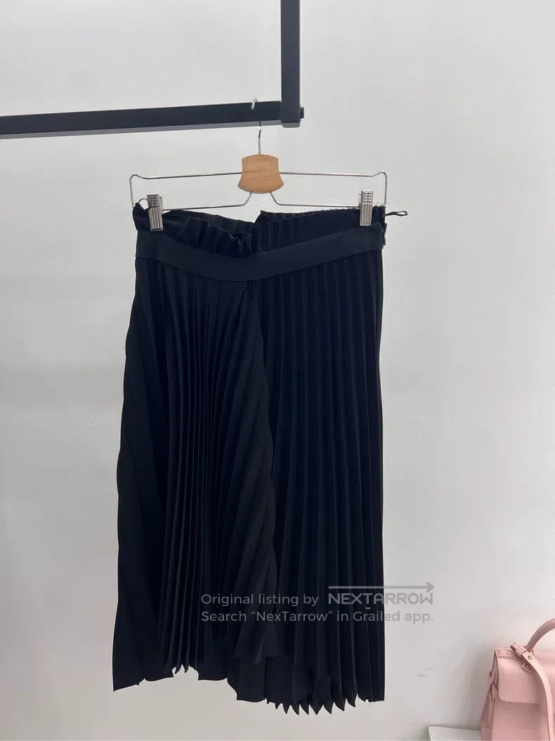 Balenciaga Balenciaga Black Pleated Asymmetrical Skirt, Size 38, Wais Size 37" - 1 Thumbnail