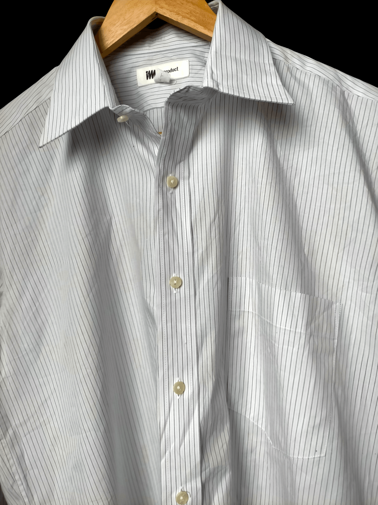 Issey Miyake Issey Miyake Im Product Office Shirt Stripe White Button ups Size US M / EU 48-50 / 2 - 4 Thumbnail