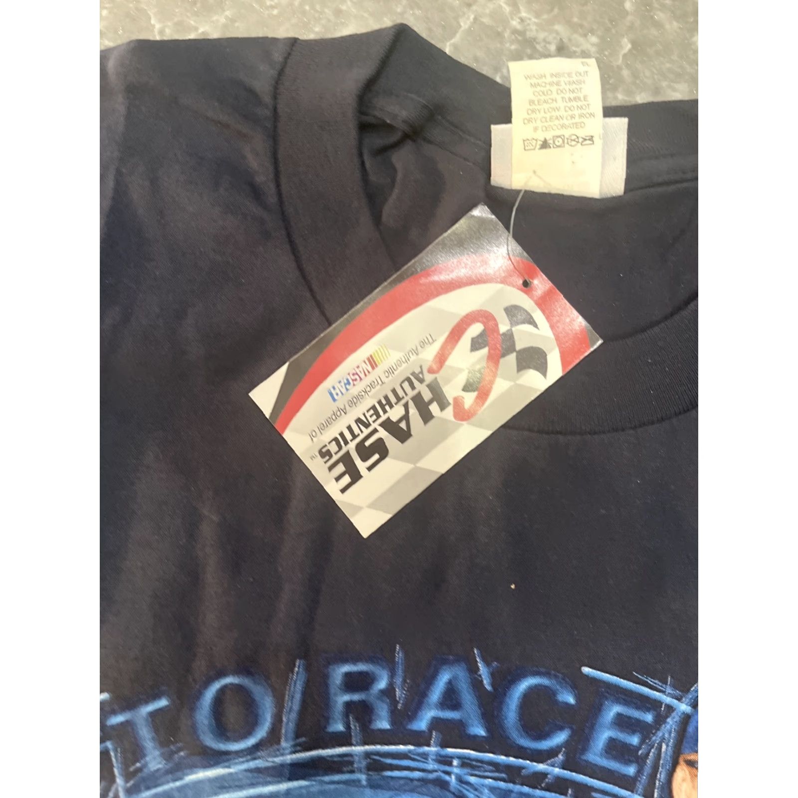 Chase Authentics VTG 1990s Nascar Rusty Wallace T Shirt Size M Blue Cotton Solid Short Sleeve Crew Neck Miller Lite #2 Double-Sided Racing Live to Race Mens Size US M / EU 48-50 / 2 - 3 Thumbnail
