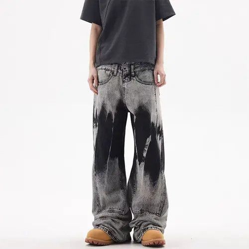 VIBE Heavyweight vintage wash tie-dye hip-hop baggy jeans Size US 32 / EU 48 - 6 Thumbnail