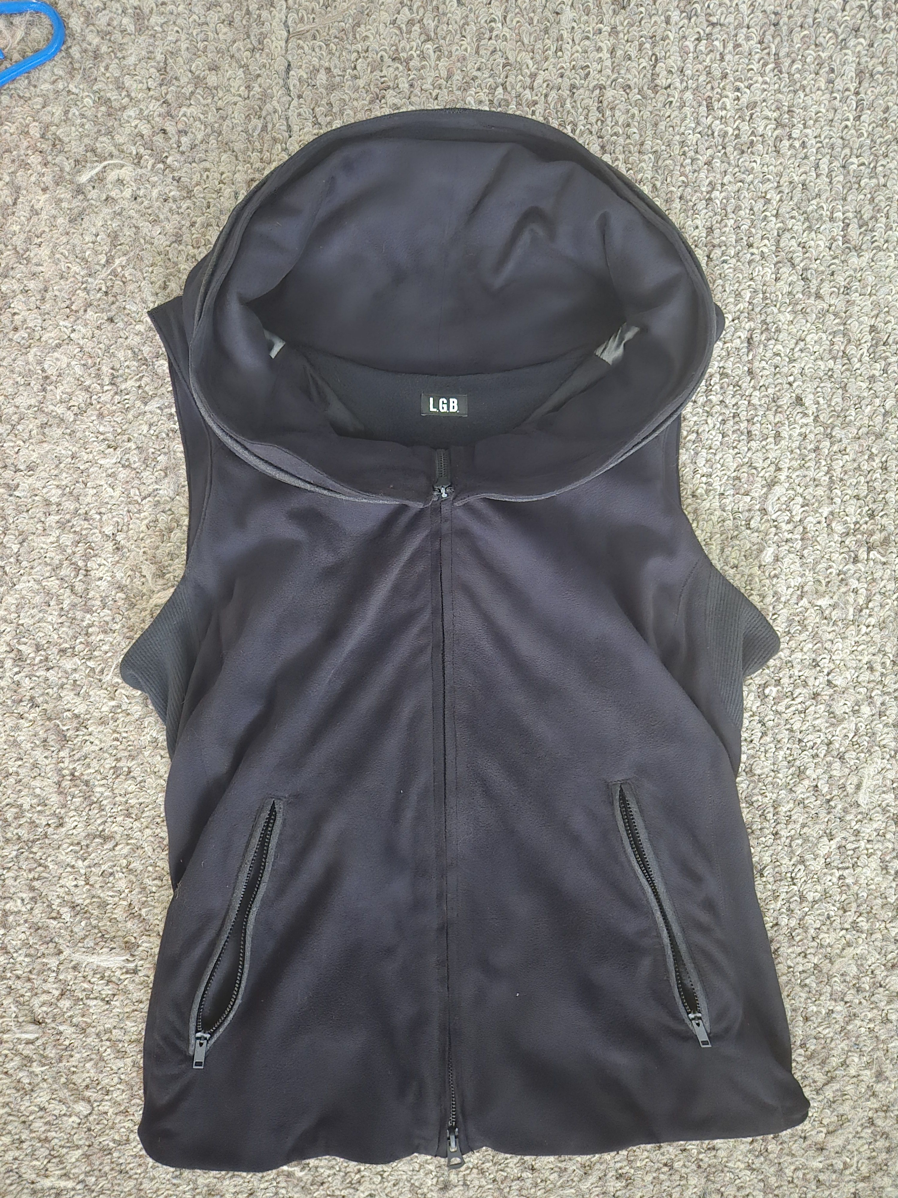image of If Six Was Nine x Kmrii Lgb Le Grande Bleu Shark Bono Vest Jacket Size 2 (Us M) in Black, Men's