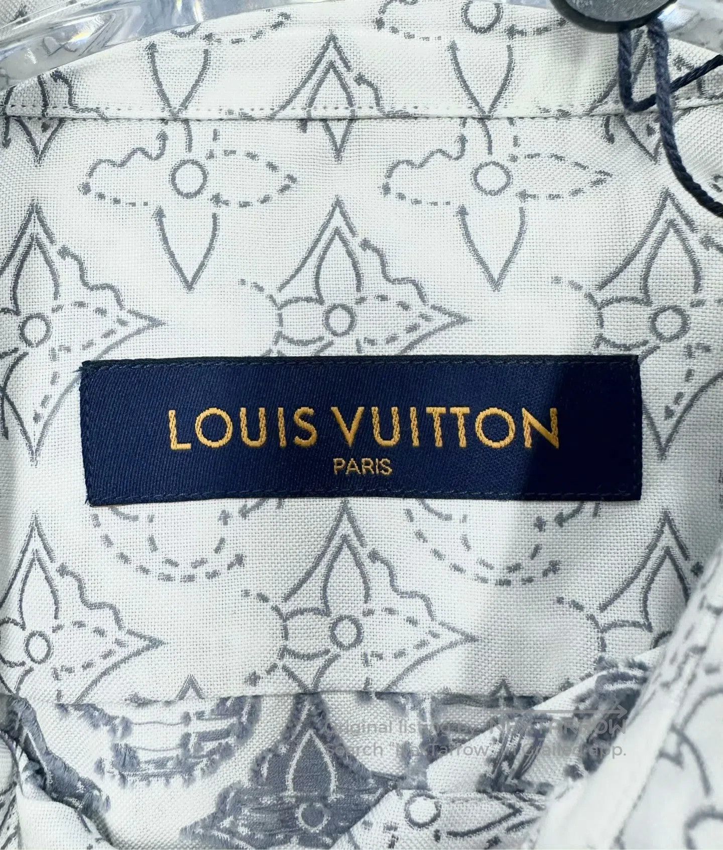 Louis Vuitton Louis Vuitton White three-flower print logo long-sleeve sh Size US XL / EU 56 / 4 - 3 Thumbnail