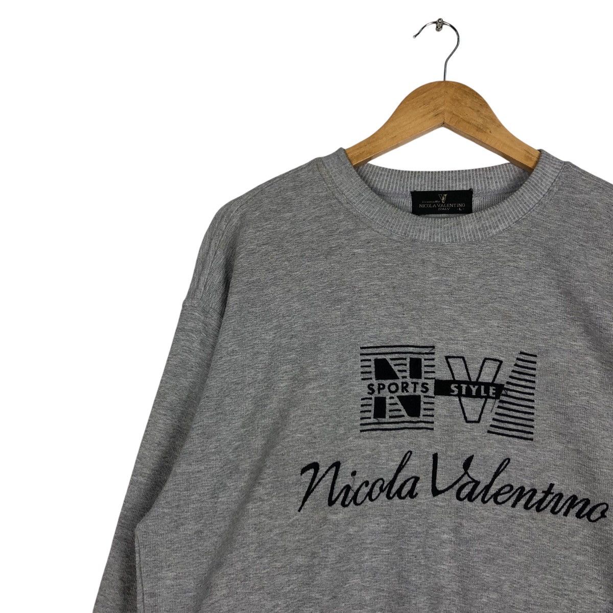 Vintage Vintage Nicola Valentino Spell Out Big Logo Sweatshirt Size US M / EU 48-50 / 2 - 6 Thumbnail