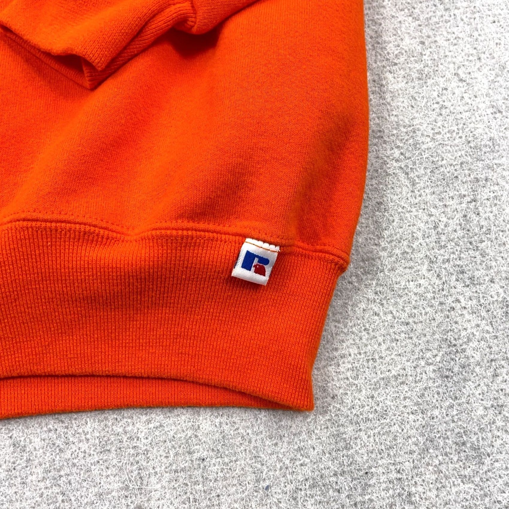 Russell Athletic VINTAGE Russell Sweatshirt XXL Orange Crew Neck Sweater Blank 90s Y2K 50/50 Men Size US XXL / EU 58 / 5 - 5 Thumbnail