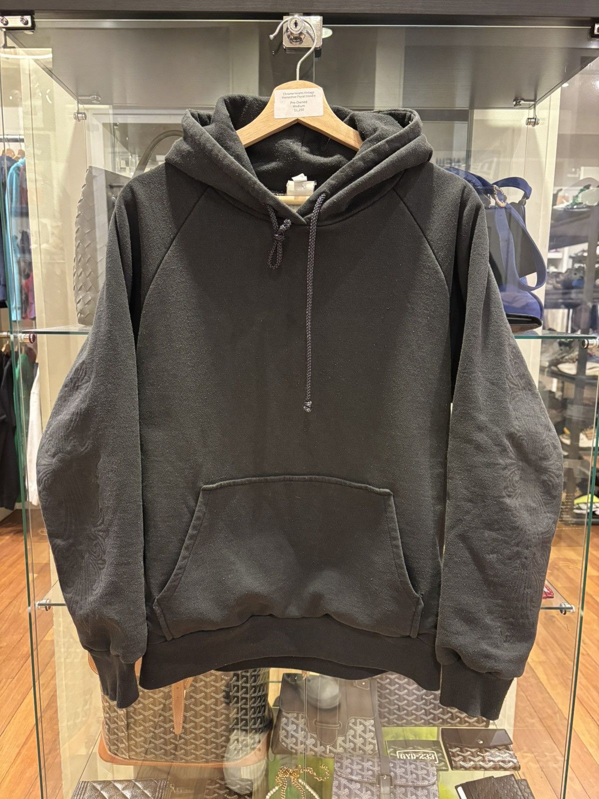 Chrome Hearts Chrome Hearts Thermal Lined Floral Hoodie - Black Size US S / EU 44-46 / 1 - 1 Thumbnail