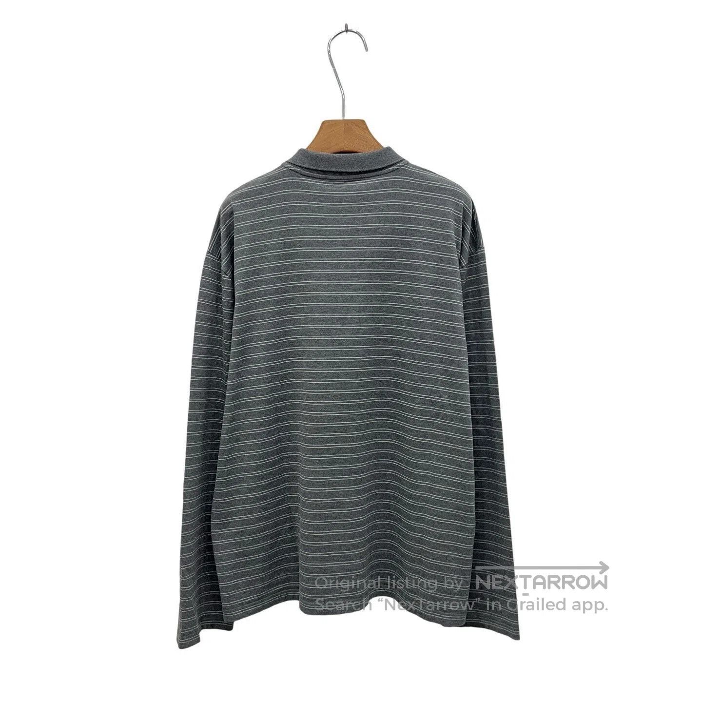 Miu Miu Miumiu SS25 Gray Striped Polo T. Size S / US 4 / IT 40 - 3 Thumbnail