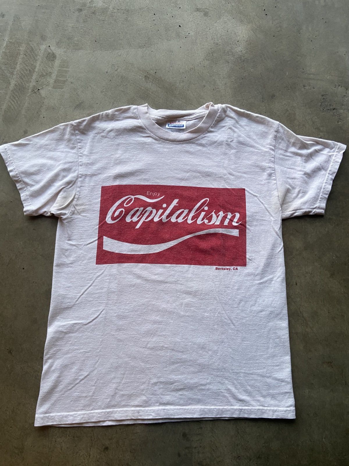 Vintage Hanes Heavyweight Vintage “Enjoy Capitalism” tee. Size US XS / EU 42 / 0 - 1 Thumbnail