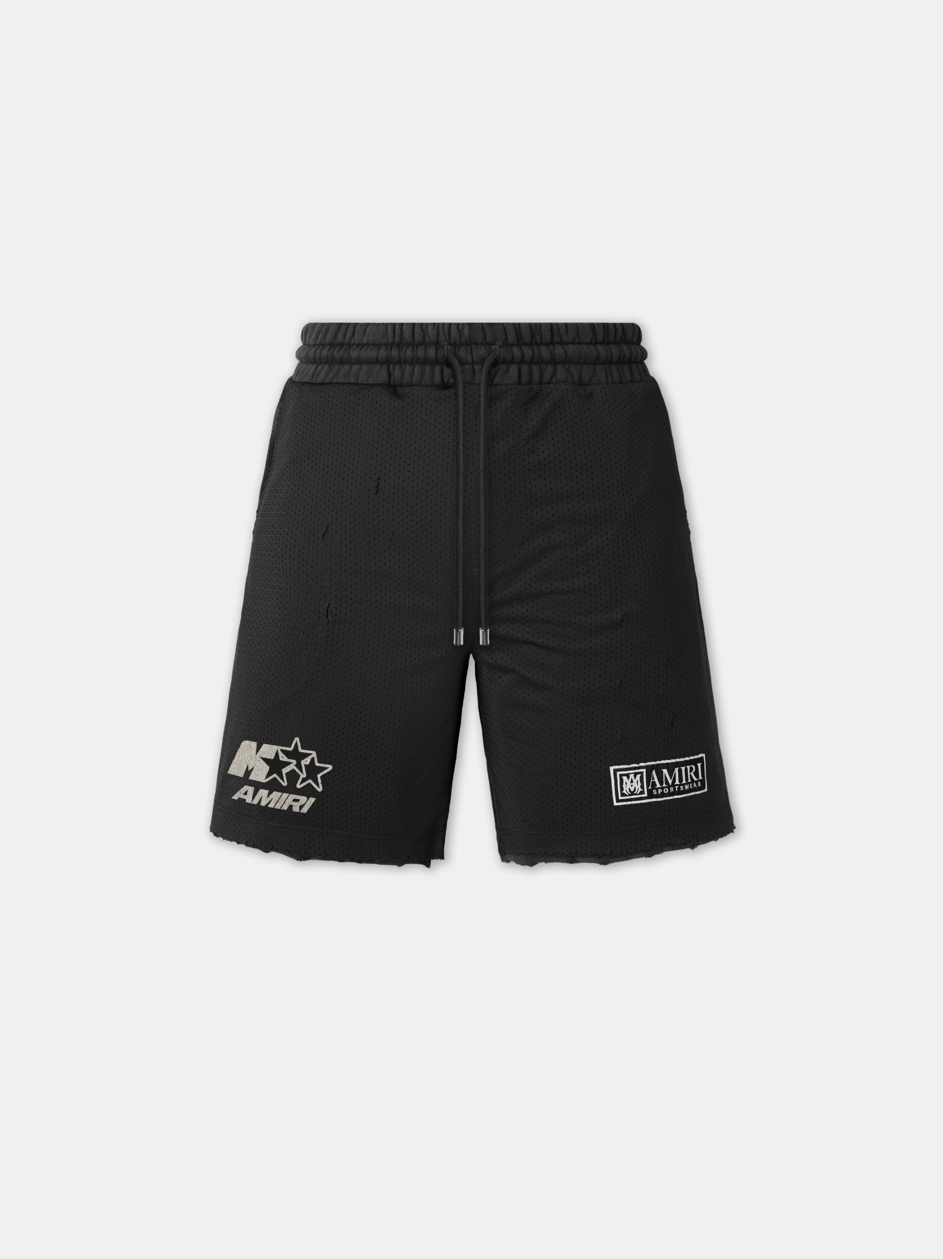 o1s1wg110126 Mesh Basketball Shorts in Black
