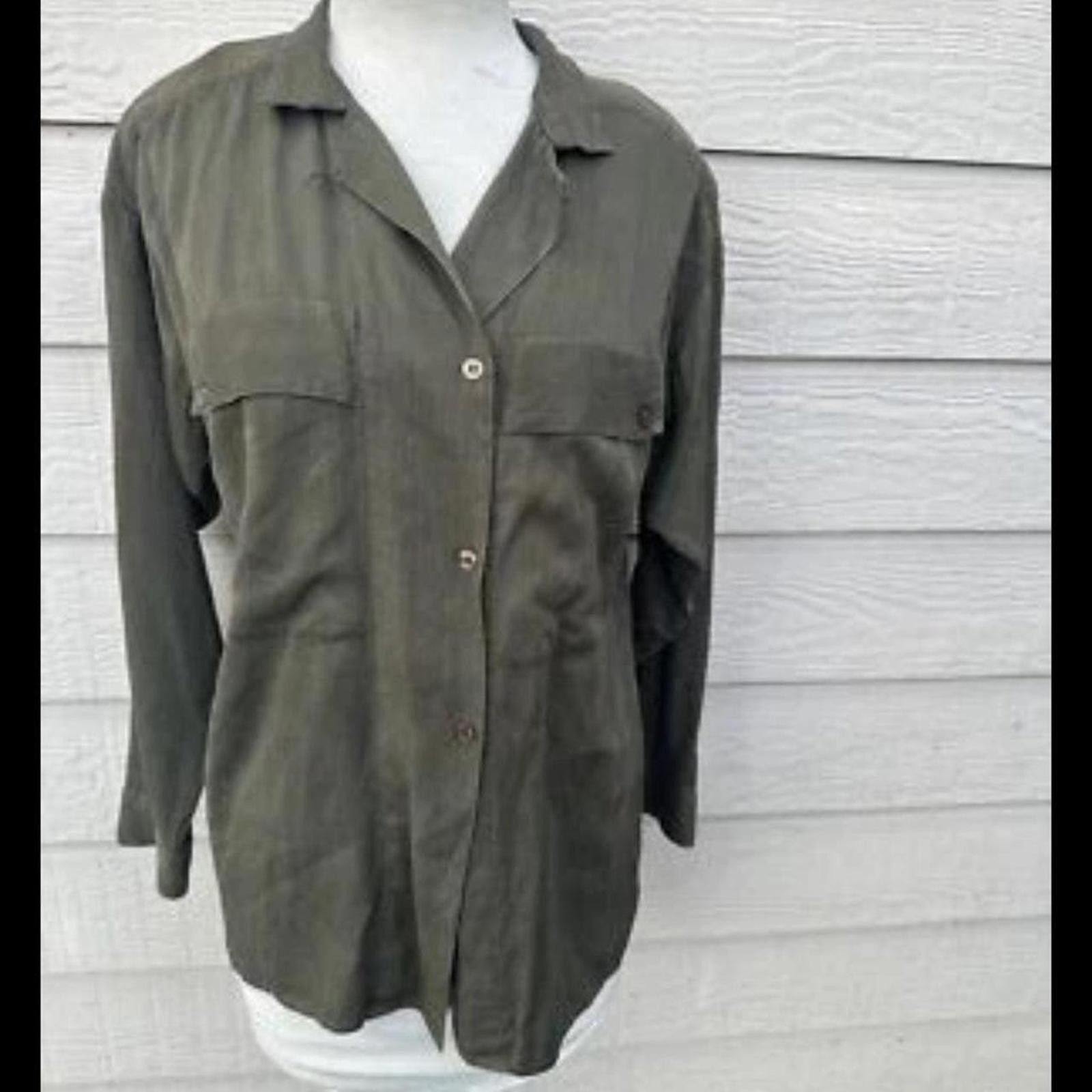 Other Vintage 80s Silk Garfinkel’s Blouse Size M medium Size M / US 6-8 / IT 42-44 - 1 Thumbnail