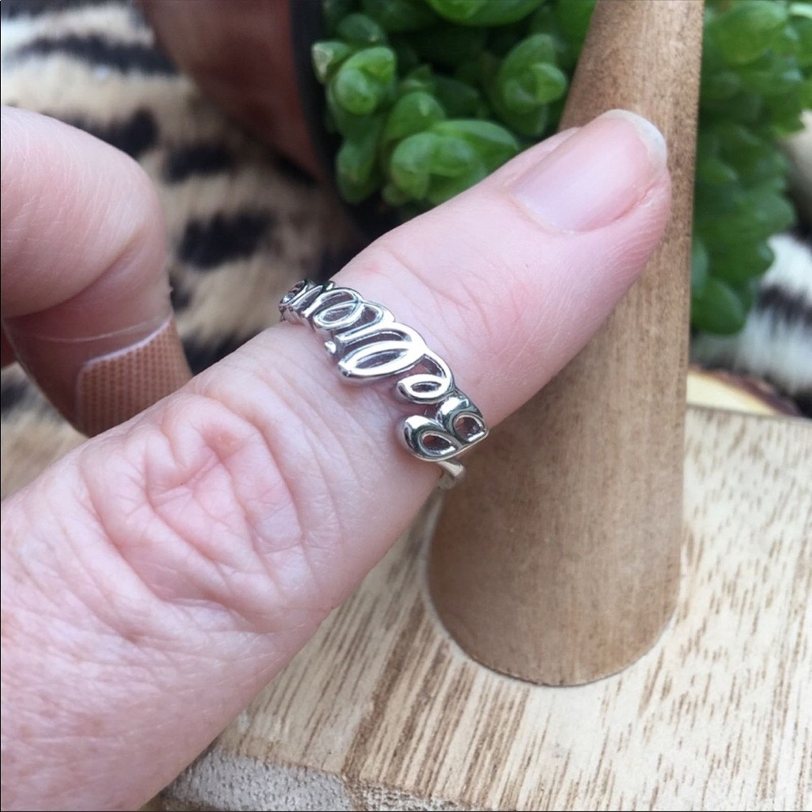 The Unbranded Brand Believe Sterling Silver Ring Size ONE SIZE - 4 Thumbnail