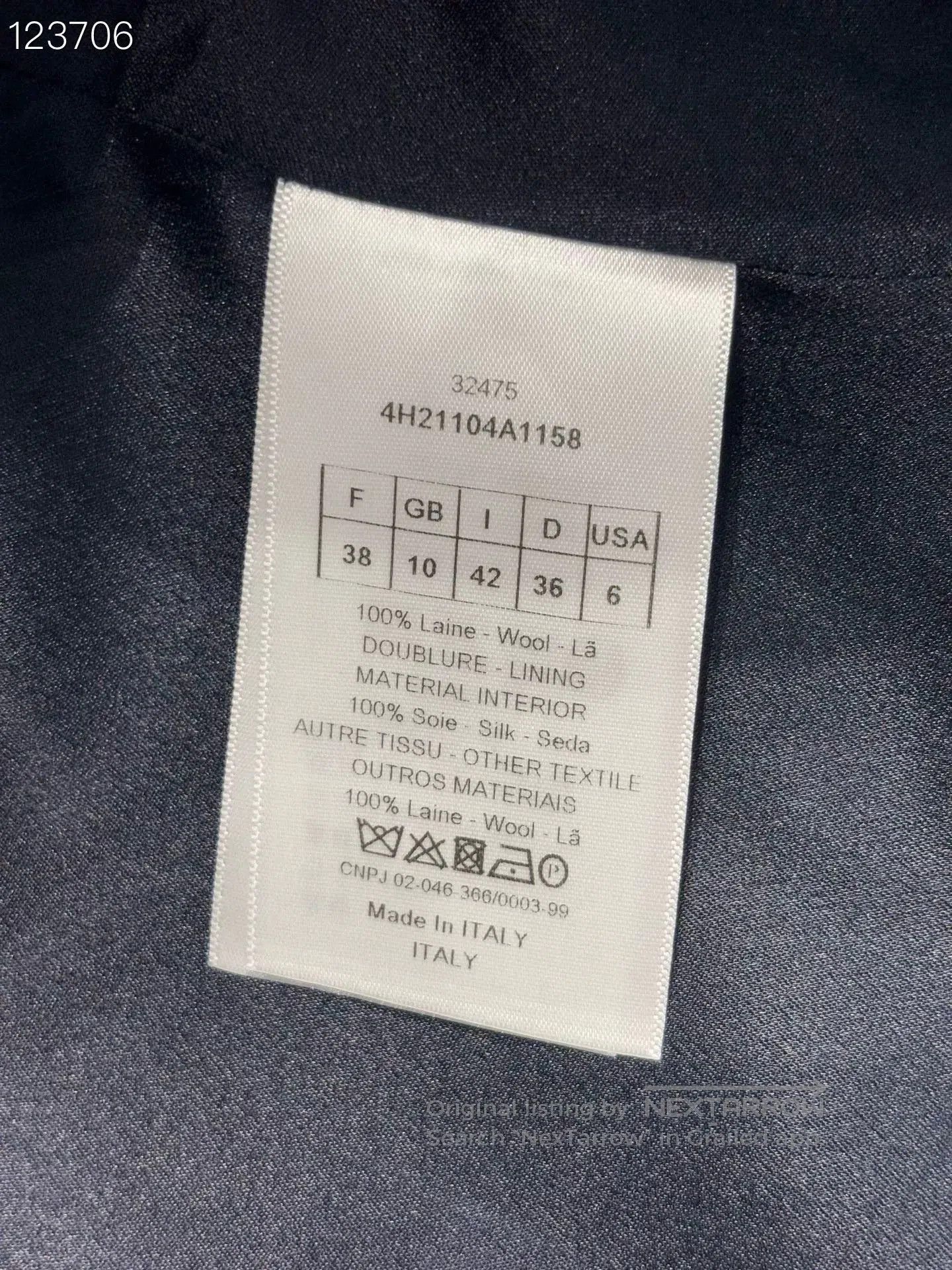 Dior Dior Black Wool Mid. Size S / US 4 / IT 40 - 3 Thumbnail