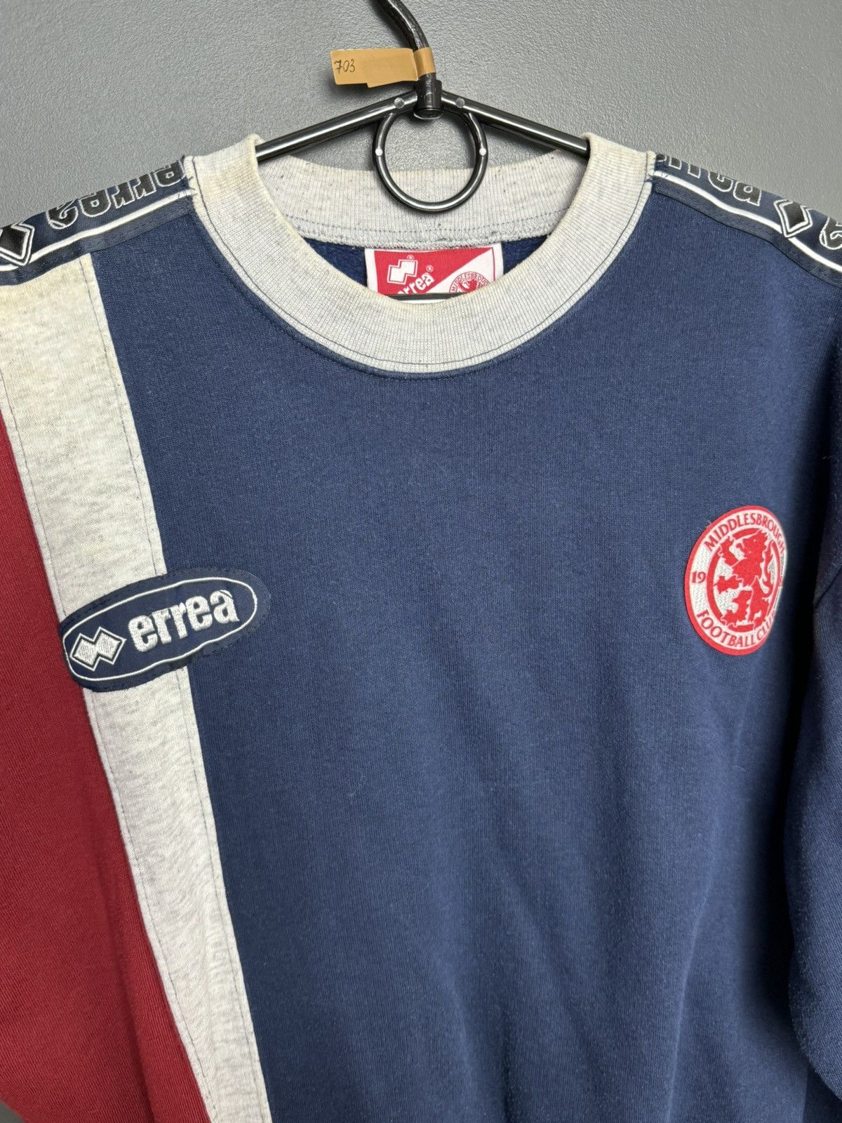 Errea Vintage Middlesbrough Training Football Sweatshirt Size US XL / EU 56 / 4 - 3 Thumbnail