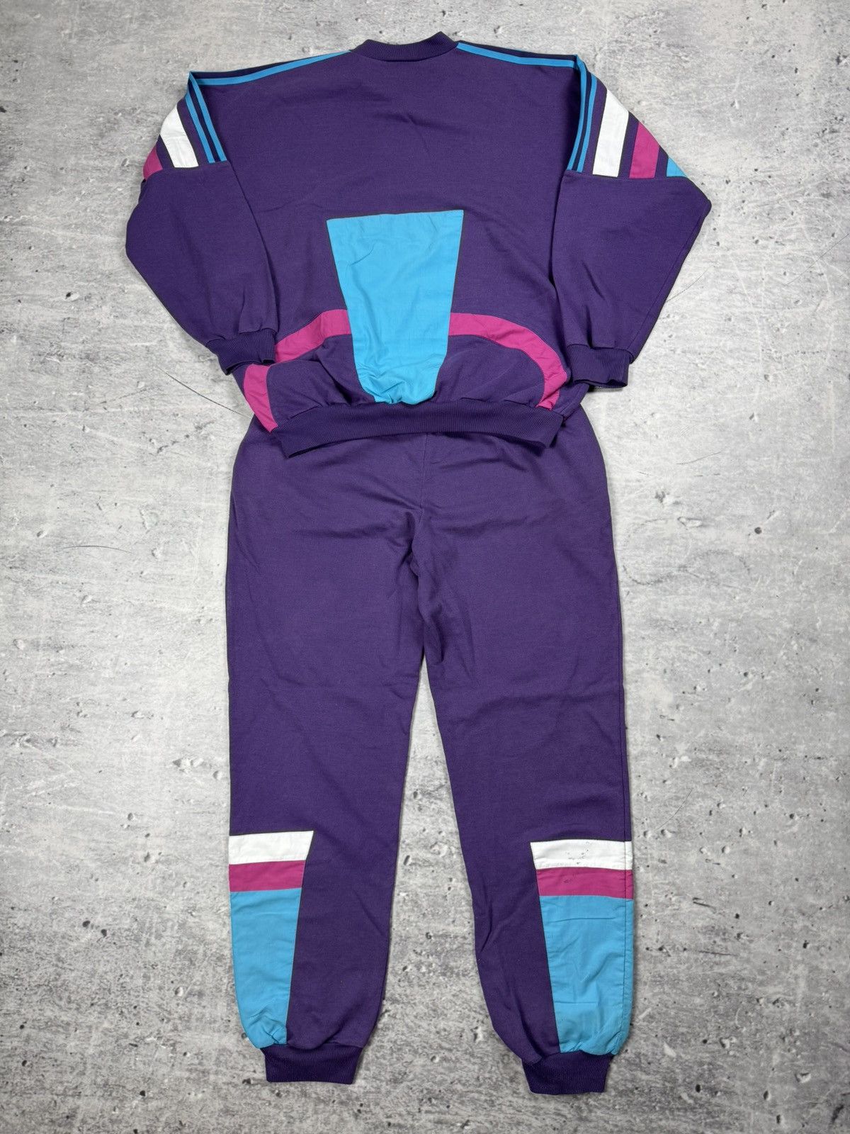 Adidas Beautiful purple ADIDAS 90s suit sportwear costume Size US XL / EU 56 / 4 - 2 Thumbnail
