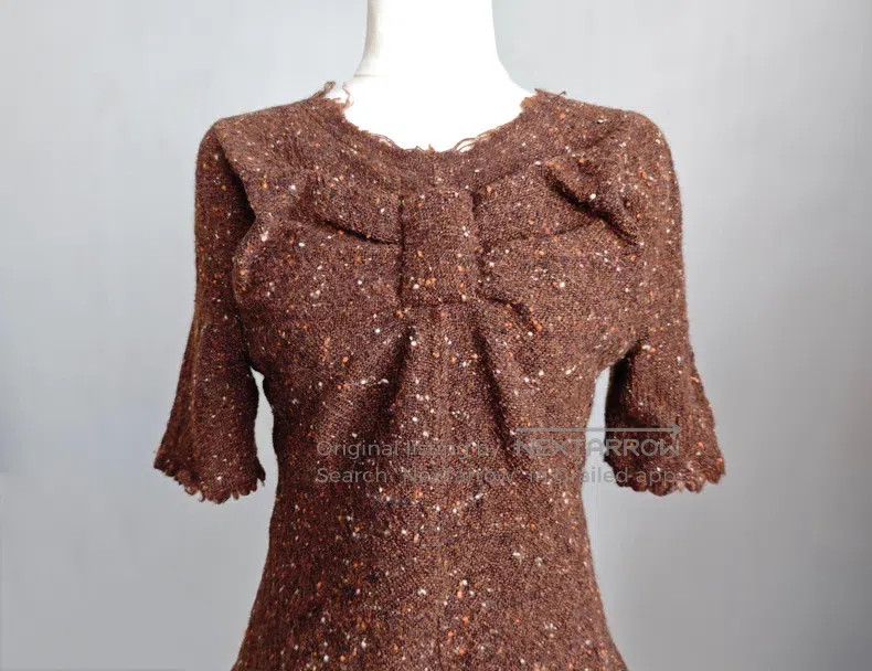 Junya Watanabe Junya Watanabe Woolen bow mid-sleeve top Size S / US 4 / IT 40 - 3 Thumbnail