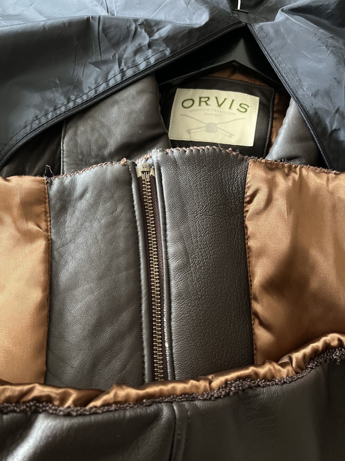 Orvis Orvis lambskin leather bomber jacket Size US L / EU 52-54 / 3 - 9 Thumbnail