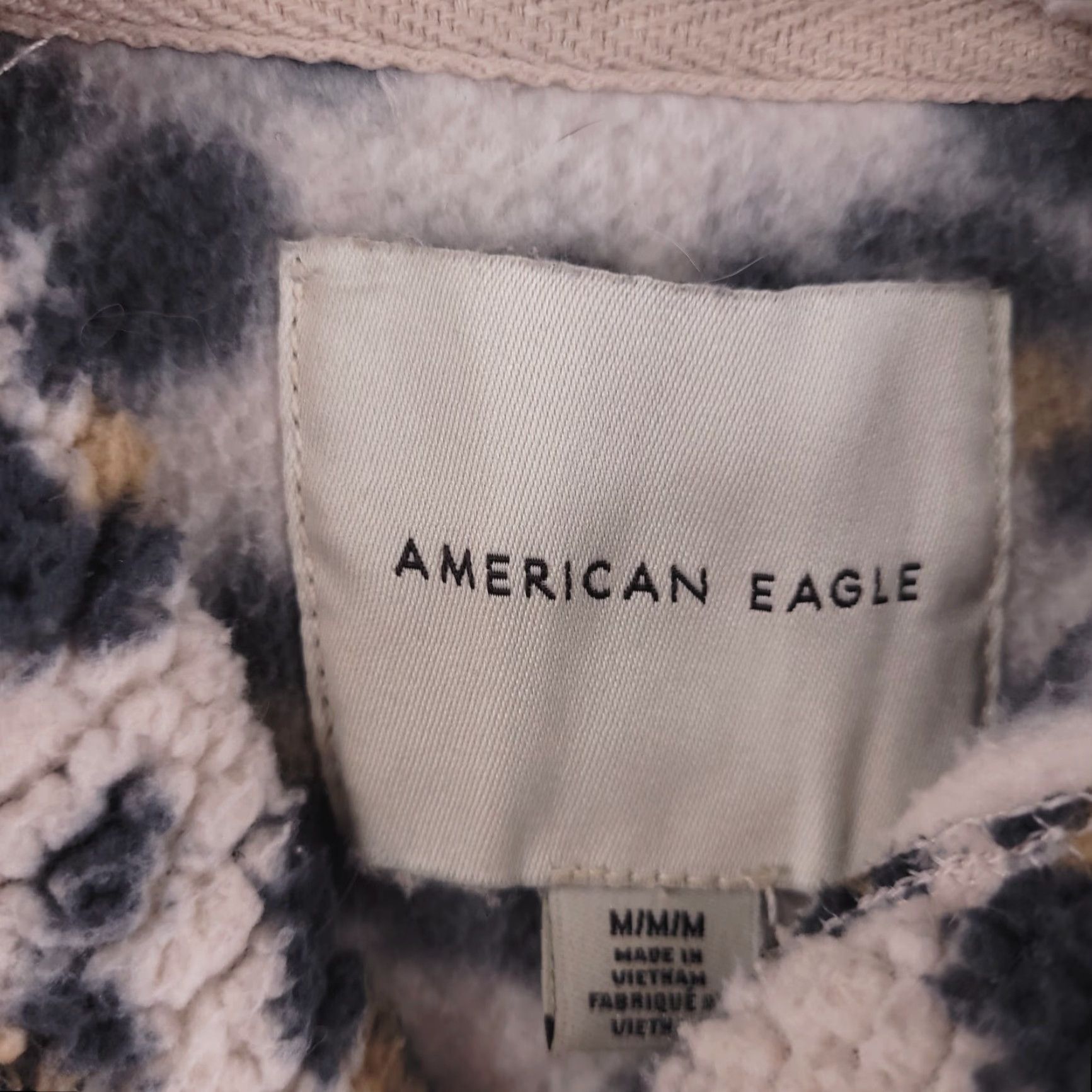 American Eagle Outfitters American Eagle Hoodie Womens Medium Teddy Bear Cheetah Fuzzy Fluffy Size M / US 6-8 / IT 42-44 - 2 Thumbnail