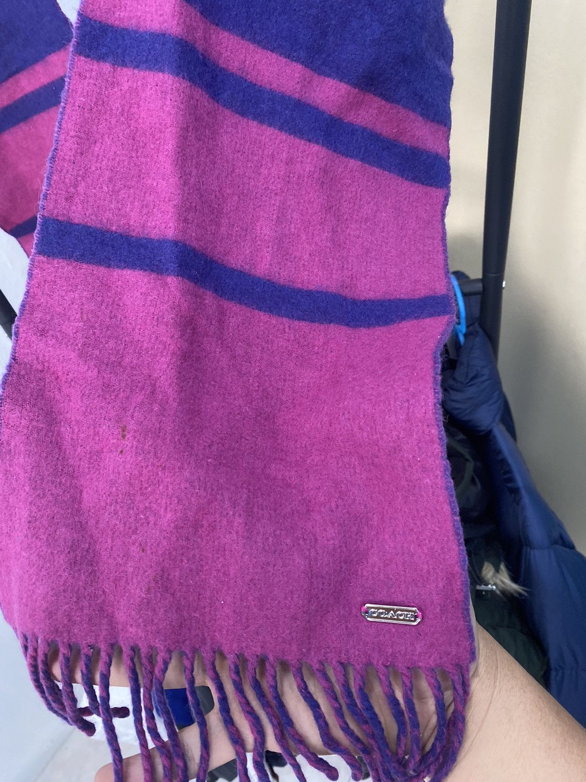 Coach COACH Carriage Wool Scarf #cyber24 Size ONE SIZE - 5 Thumbnail
