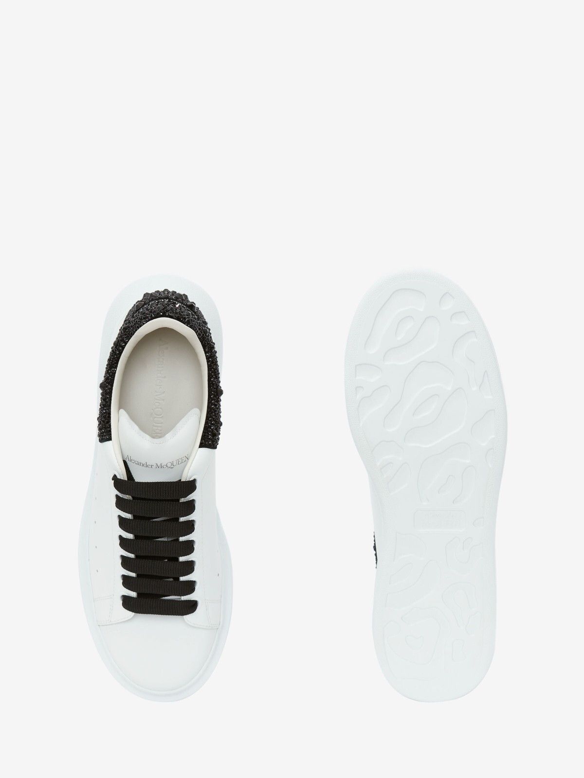 Alexander McQueen MCQUEEN Oversized Men's Wht/Blk Sneakers New Size US 15 / EU 48 - 3 Thumbnail