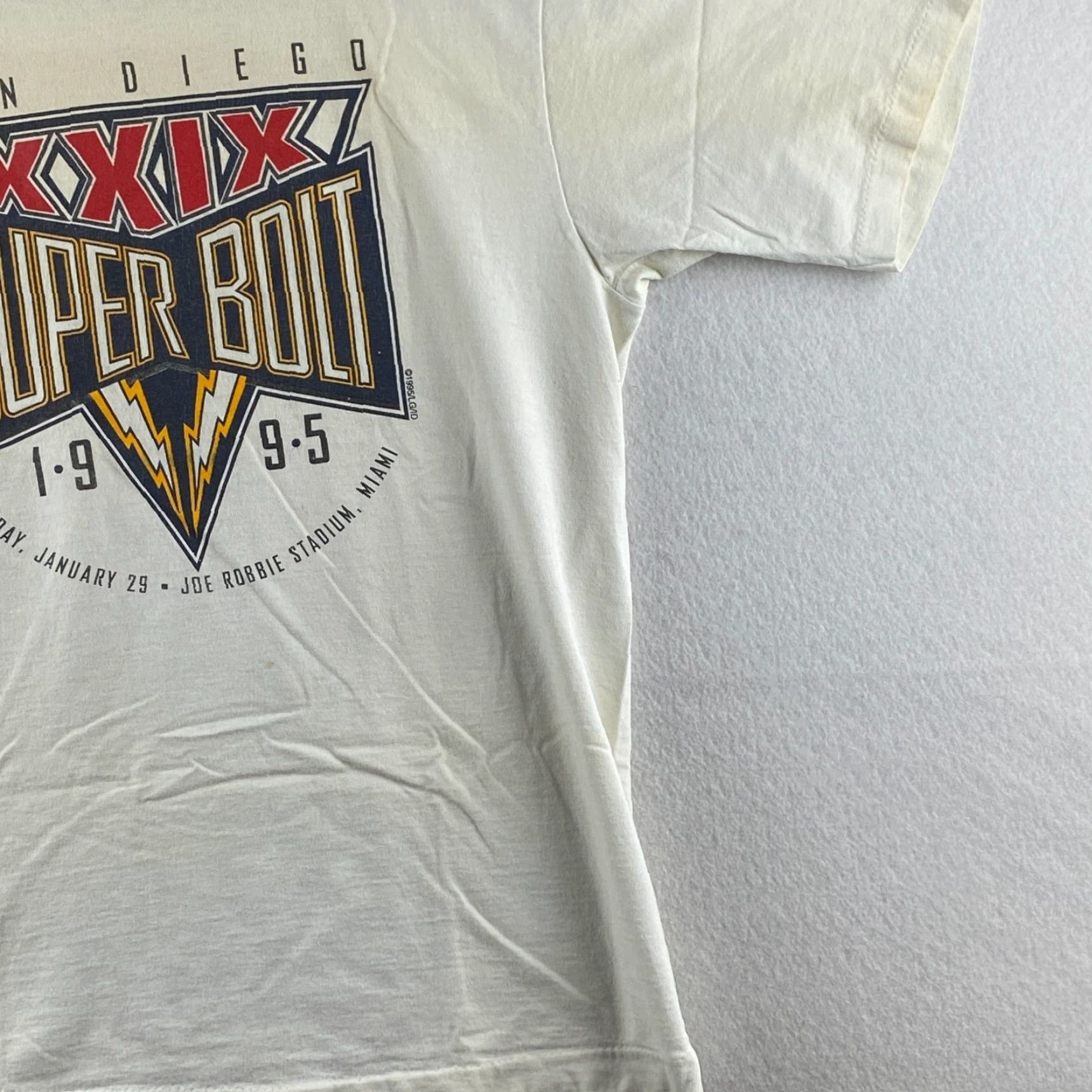 Vintage VINTAGE All Sport Shirt Mens Large White Graphic Print San Diego Chargers 90s Bolt Size US L / EU 52-54 / 3 - 3 Thumbnail