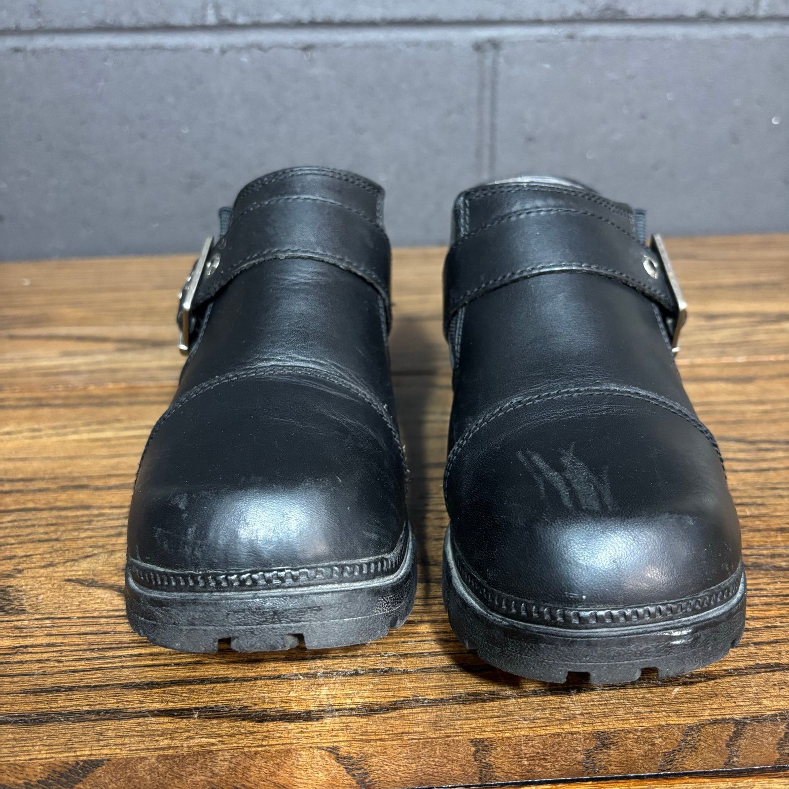 Harley Davidson Harley Davidson Y2K Chunky Platform Clogs Leather Buckle Size US 6 / IT 36 - 3 Thumbnail