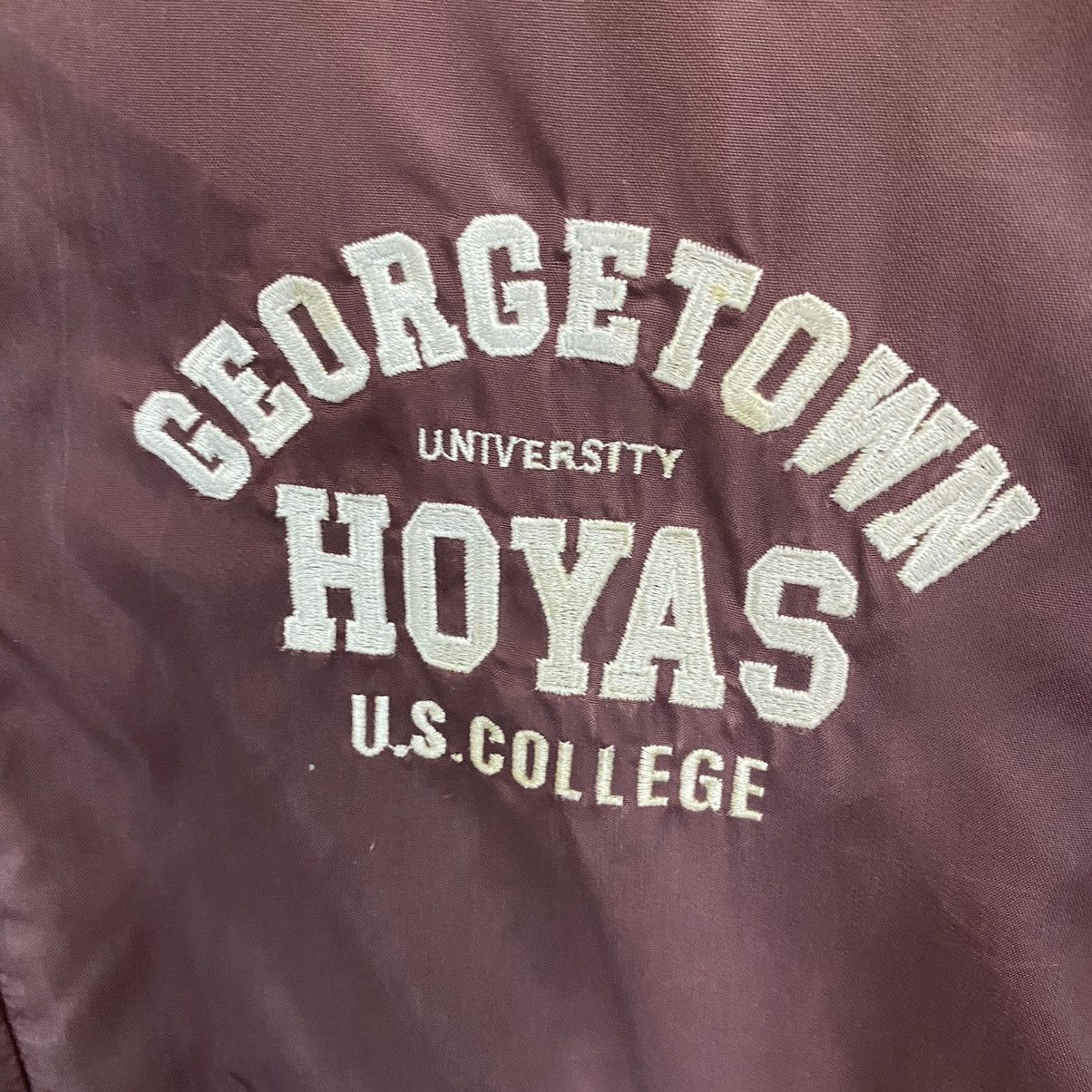 Vintage Vintage 90s University Georgetown Hoyas Bomber Jacket Size US M / EU 48-50 / 2 - 3 Thumbnail