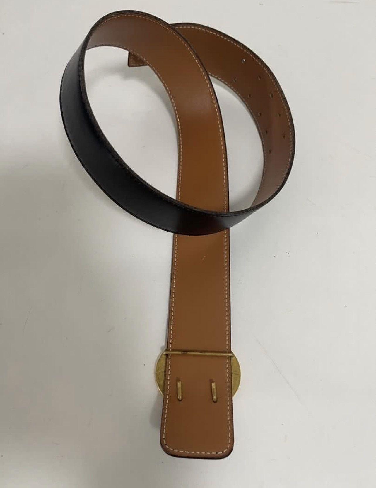 Hermes × Vintage HERMES HORSE BUCKLE BELT Size ONE SIZE - 2 Thumbnail