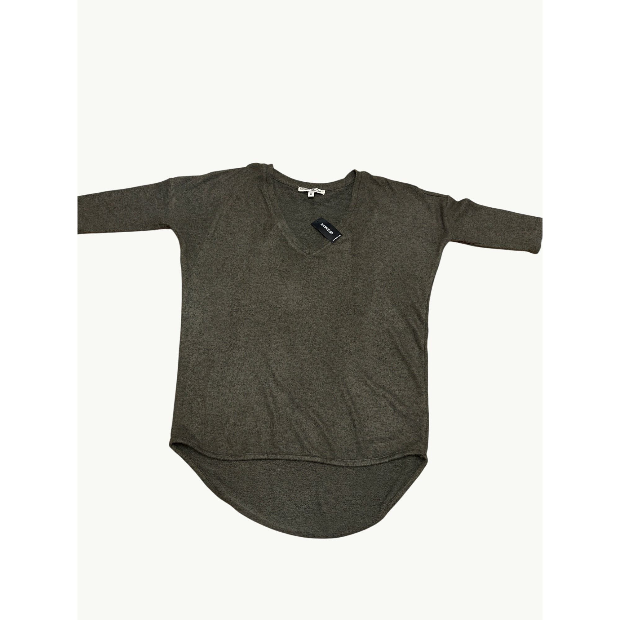 Express Express V Neck Dolman Sleeve Tunic Top XS Rayon Blend Made G Size XS / US 0-2 / IT 36-38 - 11 Thumbnail
