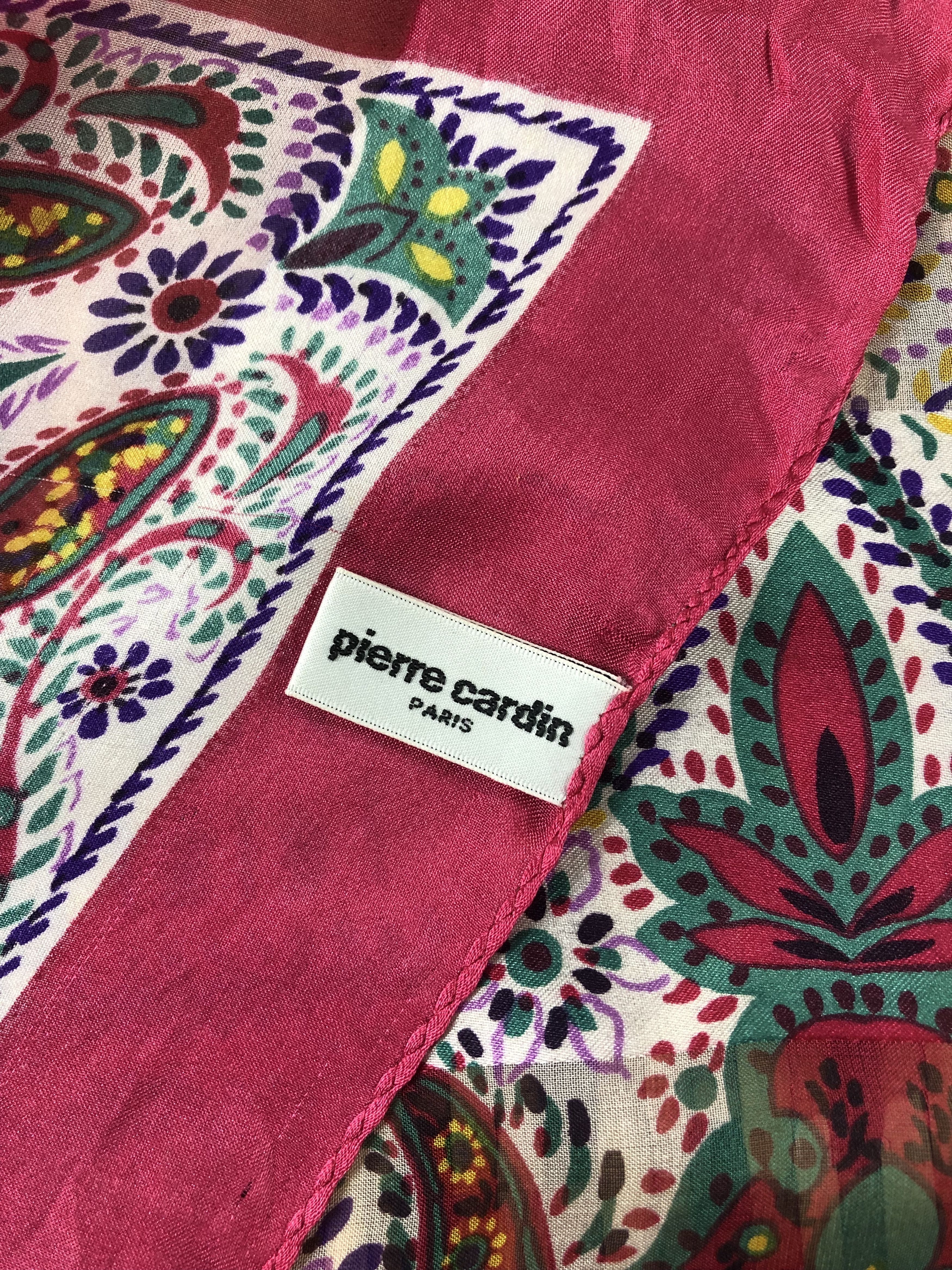 Pierre Cardin Pierre Cardin Silk Scarf Size ONE SIZE - 7 Thumbnail