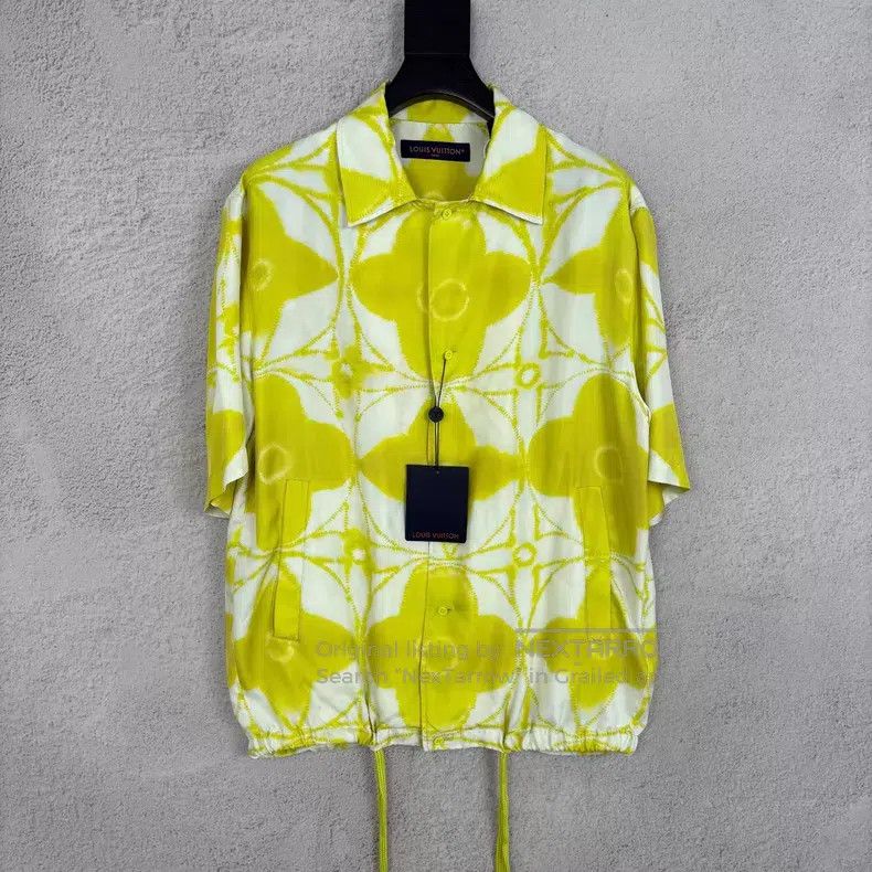 Louis Vuitton Louis Vuitton Lemon yellow twist dyed mulberry silk short Size US XS / EU 42 / 0 - 1 Thumbnail