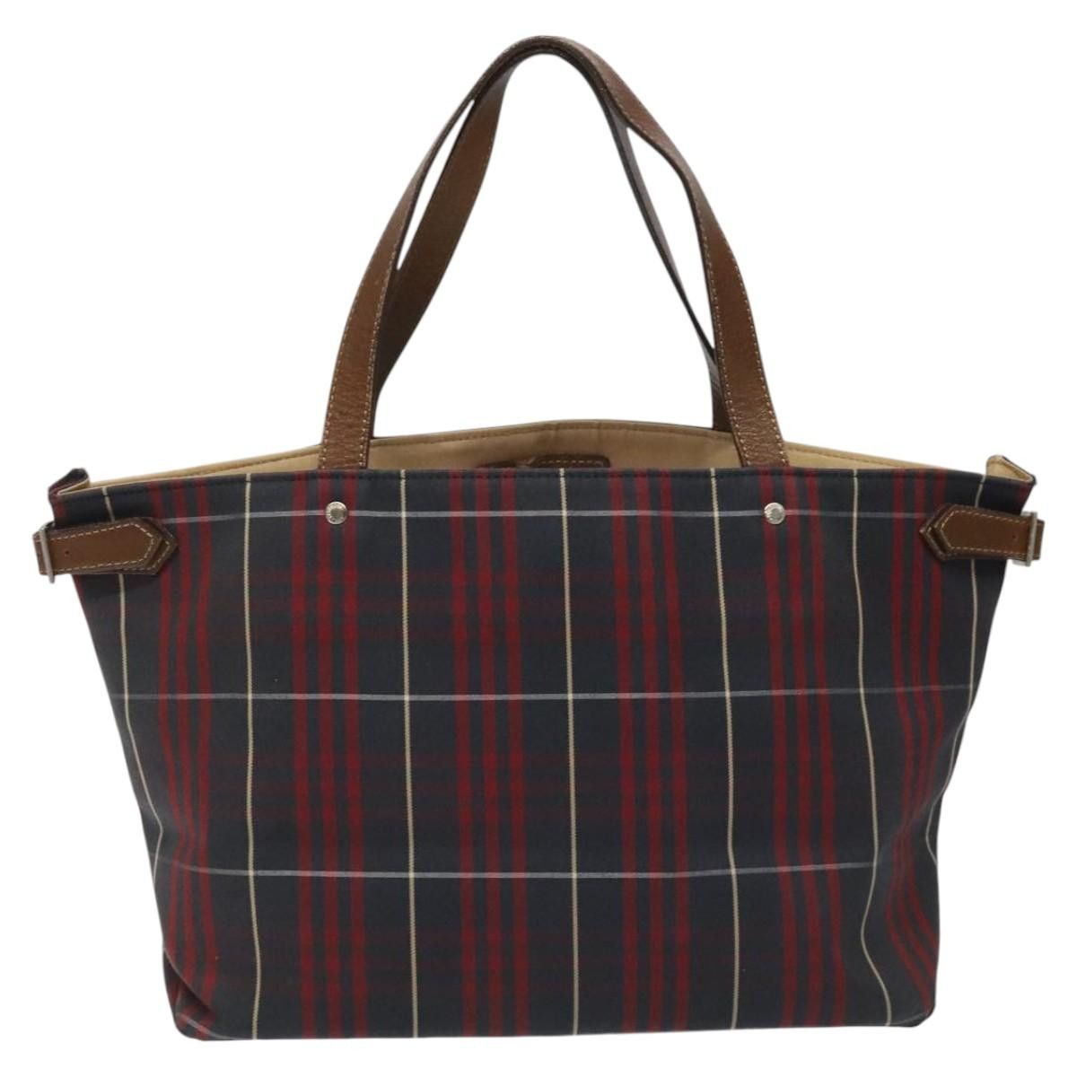 Burberry Nova Check Red Canvas Tote Bag (Pre-Owned) Size ONE SIZE - 1 Thumbnail