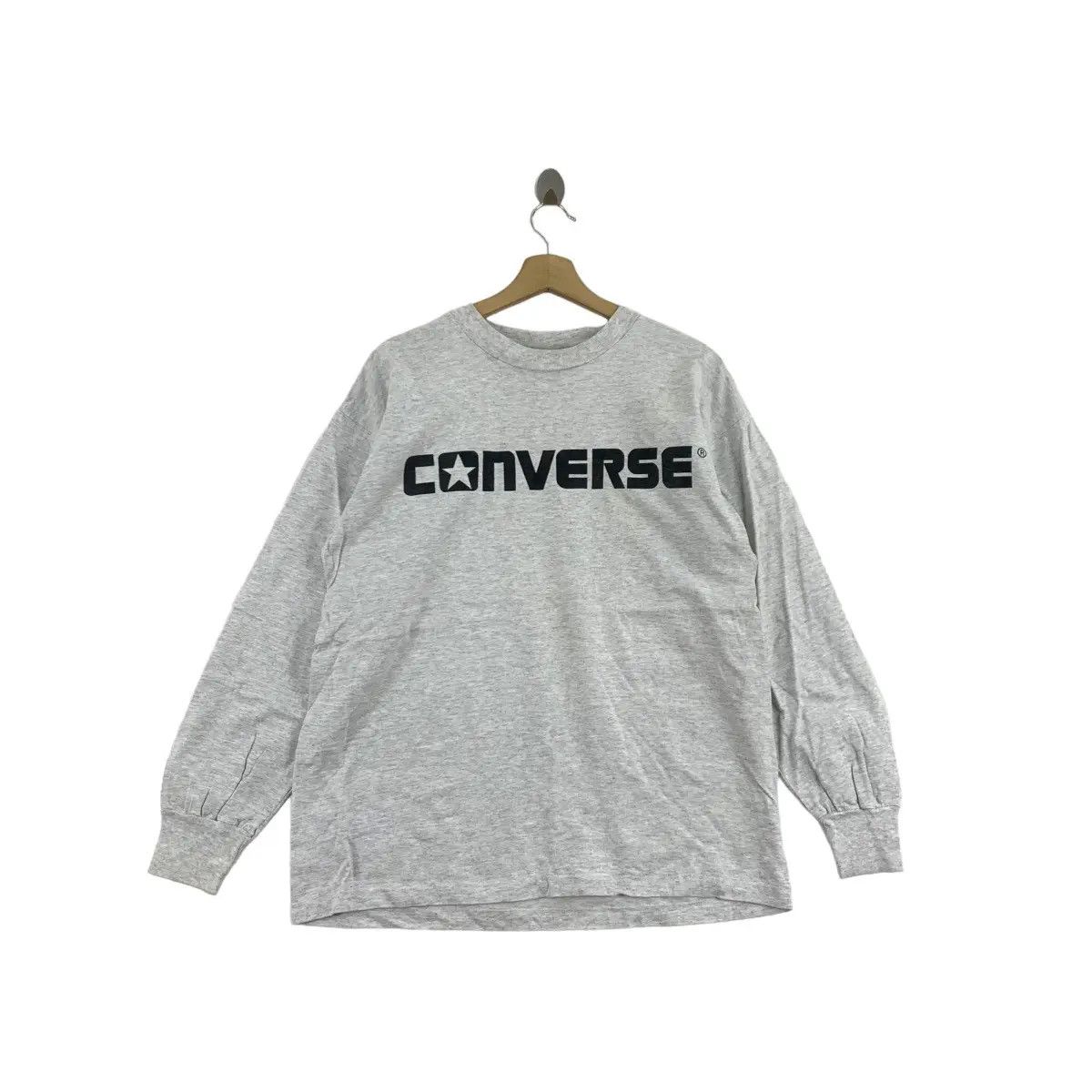 Converse Vtg CONVERSE ALL STAR Chuck Taylor Stock Logo Sweatshirt Size L / US 10 / IT 46 - 1 Thumbnail