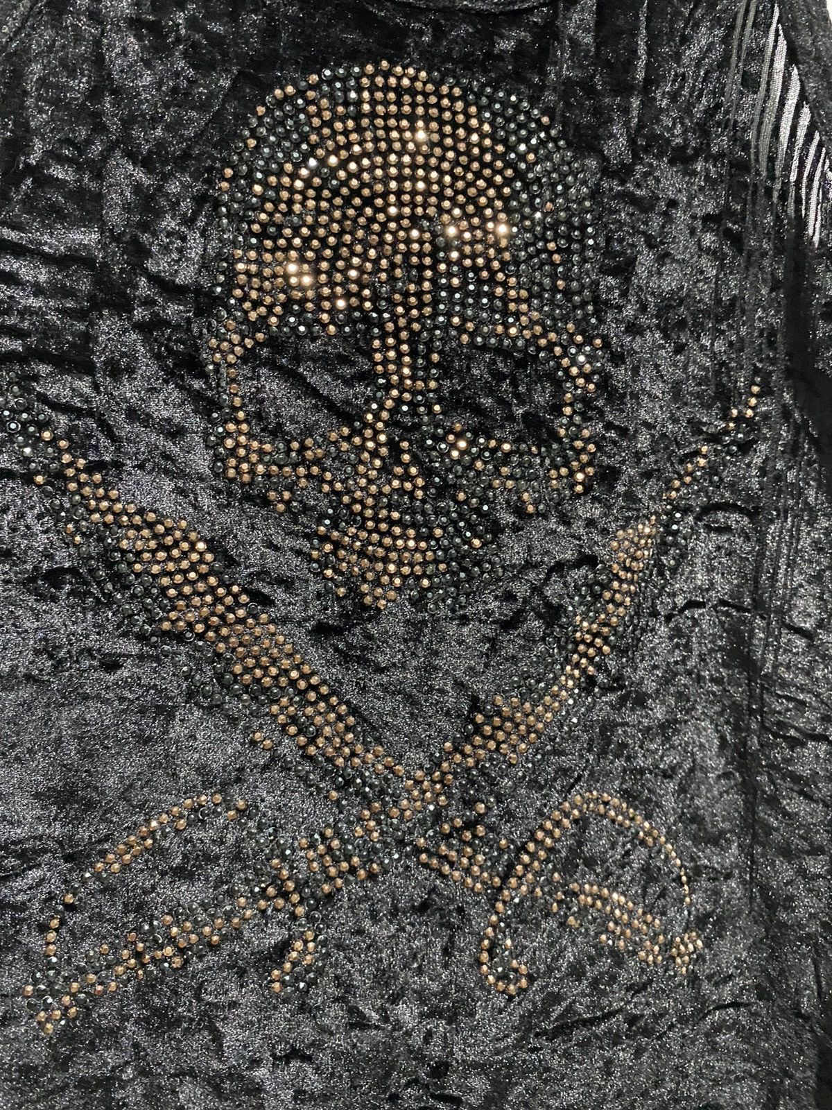 If Six Was Nine × Japanese Brand × Le Grande Bleu (L.G.B.) Jpg style skull glitter velvet tank-top japanese brand Size US M / EU 48-50 / 2 - 4 Thumbnail