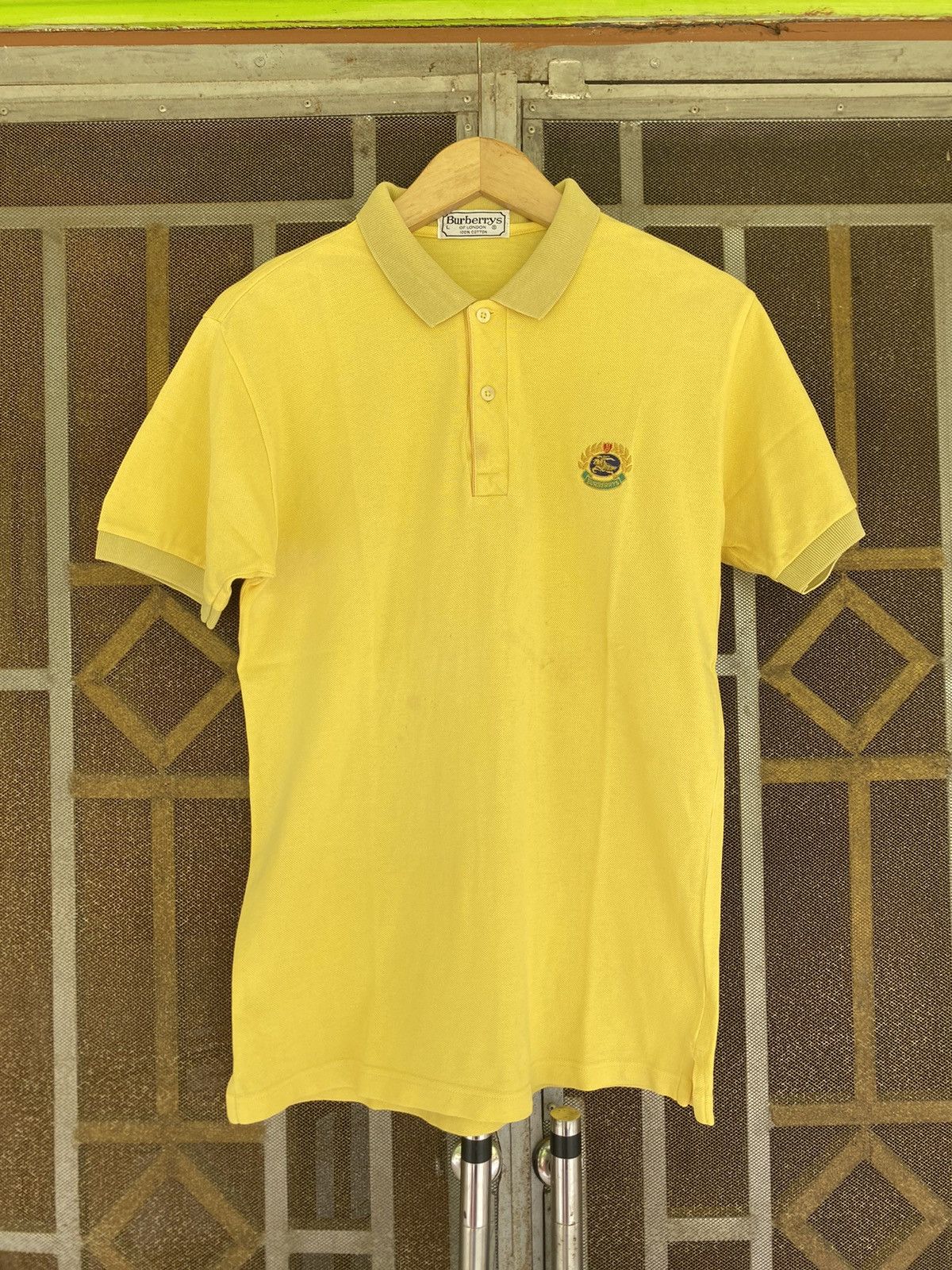 Burberry Vintage Burberrys Poloshirt Size US L / EU 52-54 / 3 - 1 Thumbnail