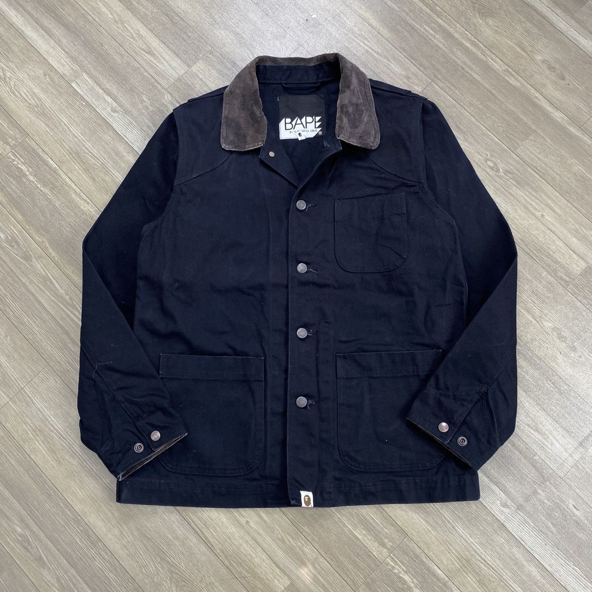 Bape 2000s A Bathing Ape Bape Corduroy Chore Denim Jacket Size US M / EU 48-50 / 2 - 1 Thumbnail