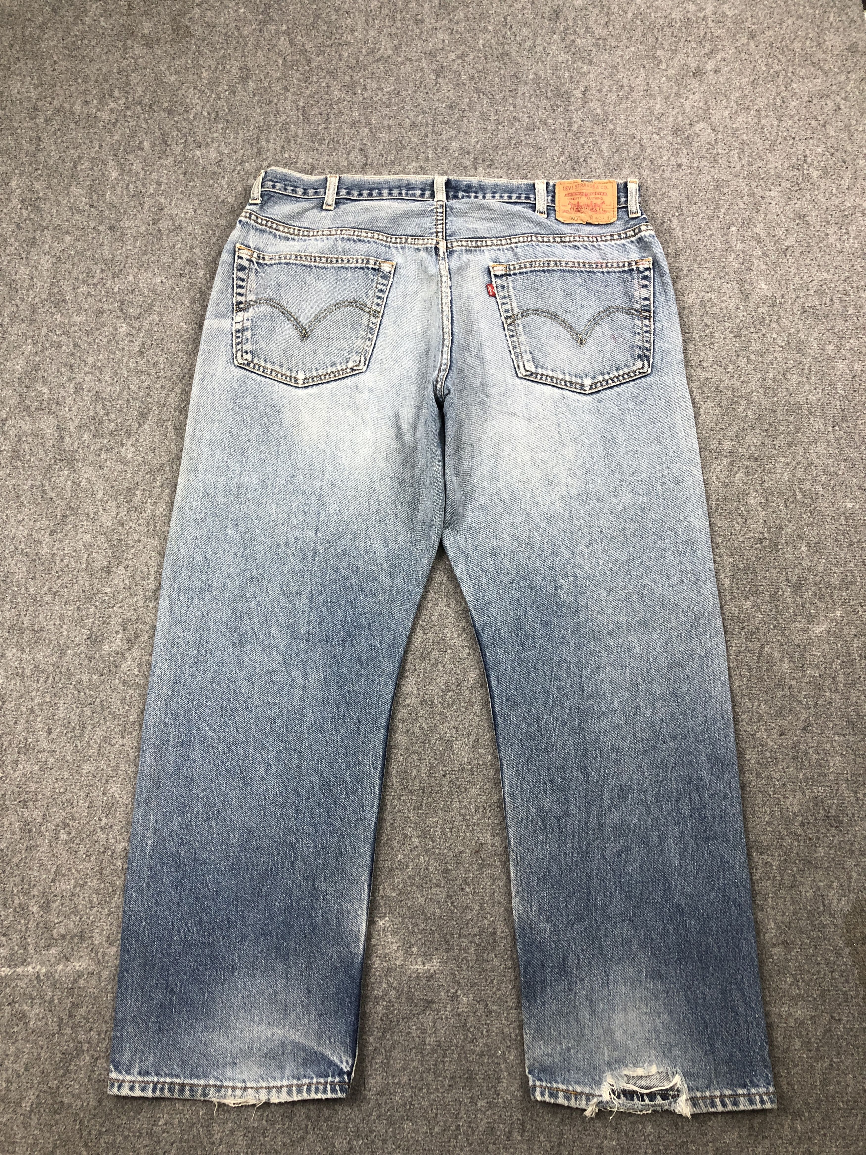Levi's Vintage Levis 505 Faded Blue Jeans DP2478 Size US 39 - 3 Thumbnail