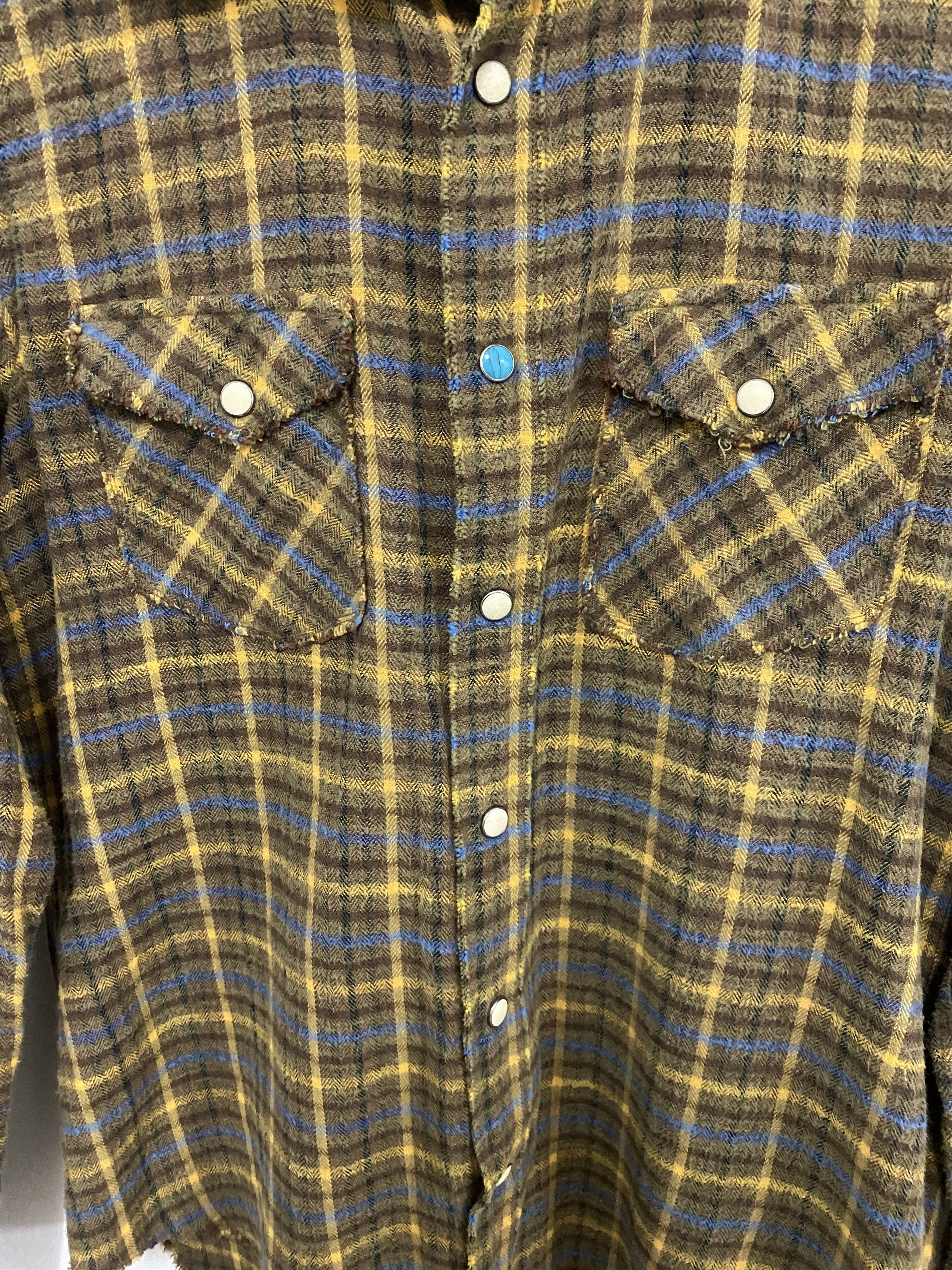 14th Addiction × 45rpm 45 RPM Distressed Look Western Button Up Shirt Size US S / EU 44-46 / 1 - 4 Thumbnail