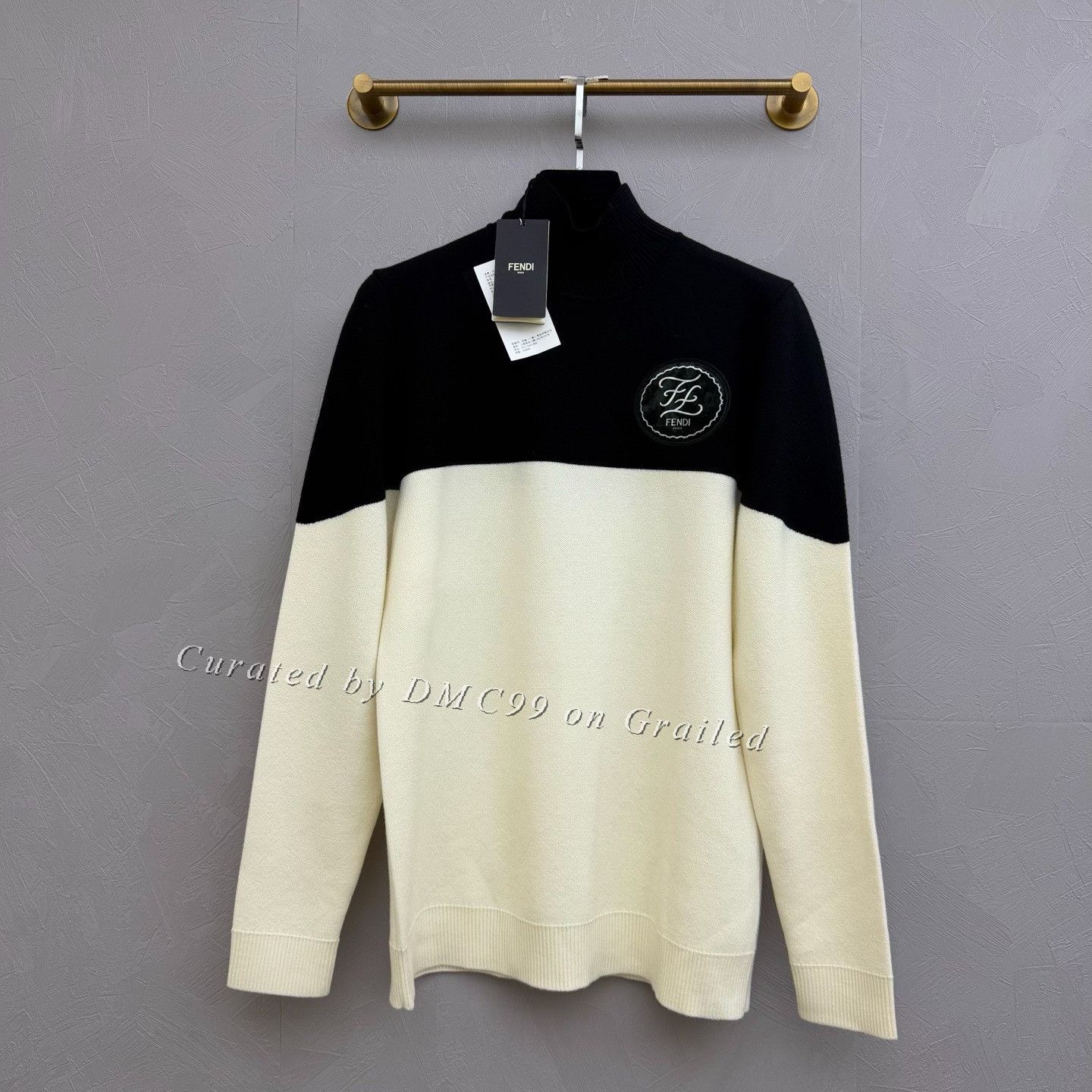 Fendi Fendi Turtleneck Wool Knit Sweater Size US L / EU 52-54 / 3 - 1 Thumbnail