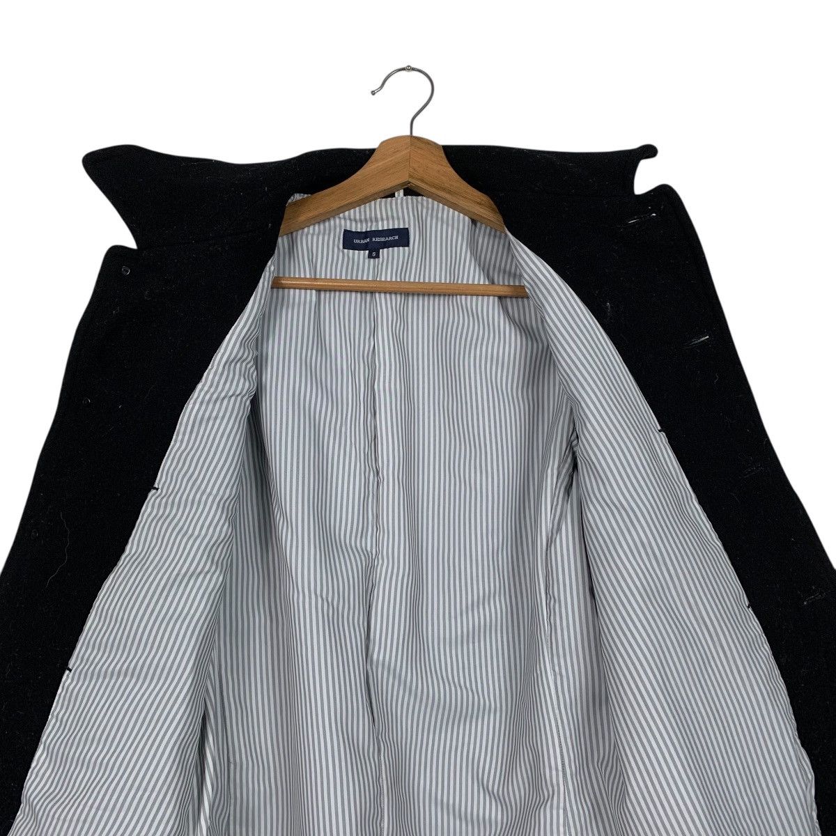 URBAN RESEARCH DOORS Urban Research Wool Black Jacket Size US S / EU 44-46 / 1 - 12 Thumbnail