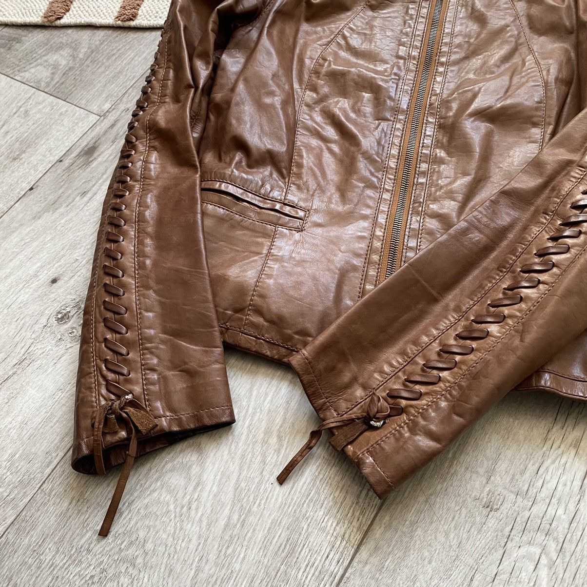 Valentino VALENTINO ROMA AVANT GARDE LEATHER JACKET Size M / US 6-8 / IT 42-44 - 3 Thumbnail