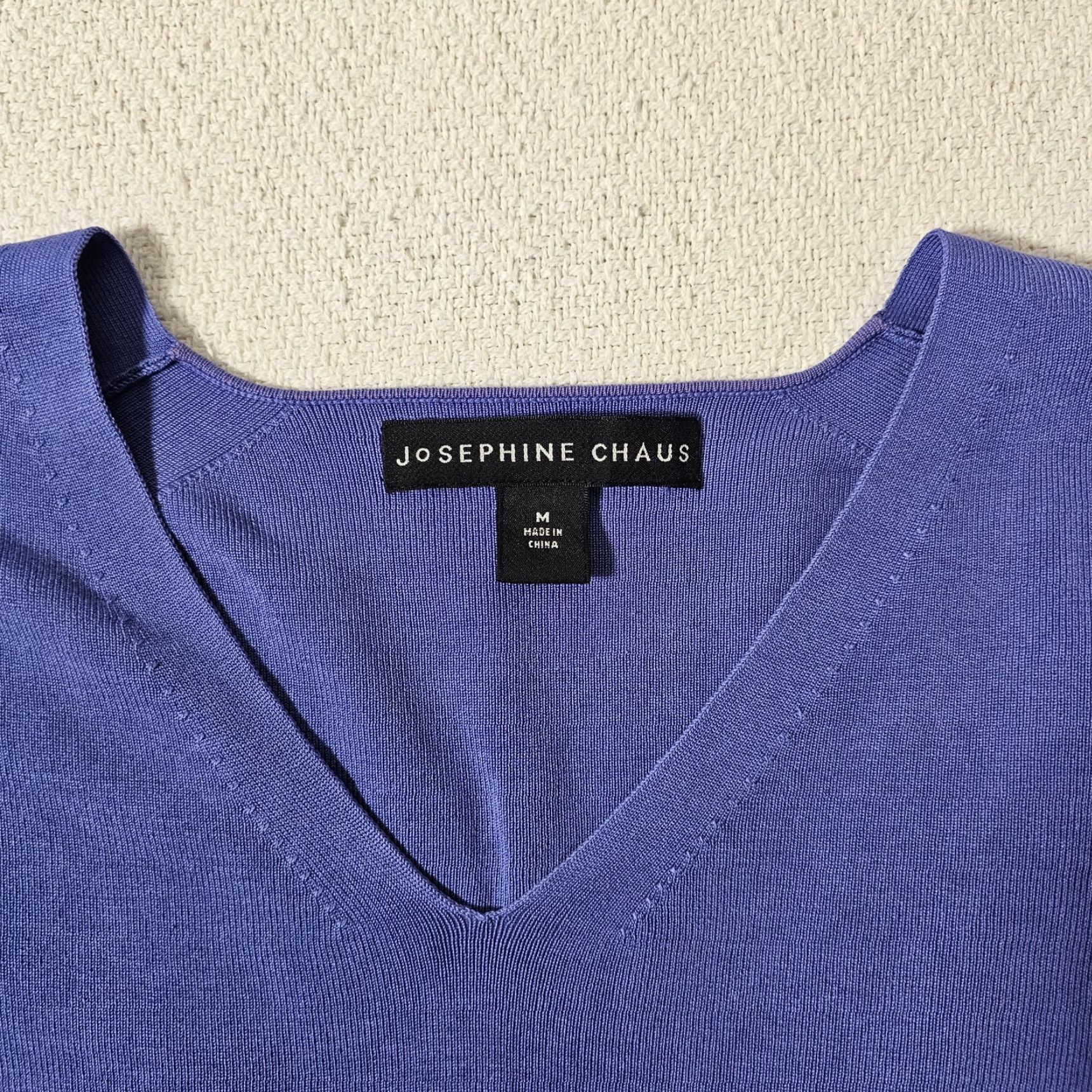 Vintage VINTAGE Josephine Chaus Silk Blend Blouse Women M V-Neck 3/4 Sleeve Purple Casual Size M / US 6-8 / IT 42-44 - 6 Thumbnail