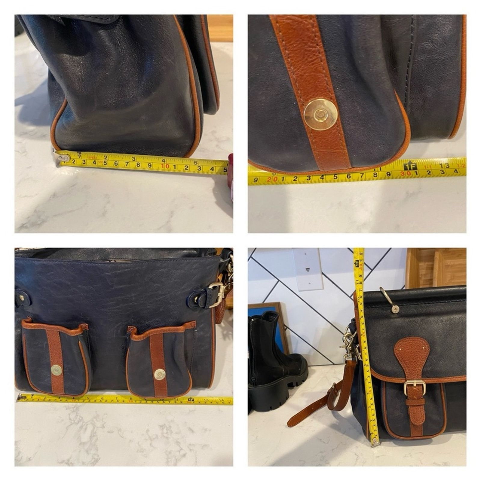 Anthropologie Schuler & Sons Philadelphia leather works Messenger bag Size ONE SIZE - 9 Thumbnail