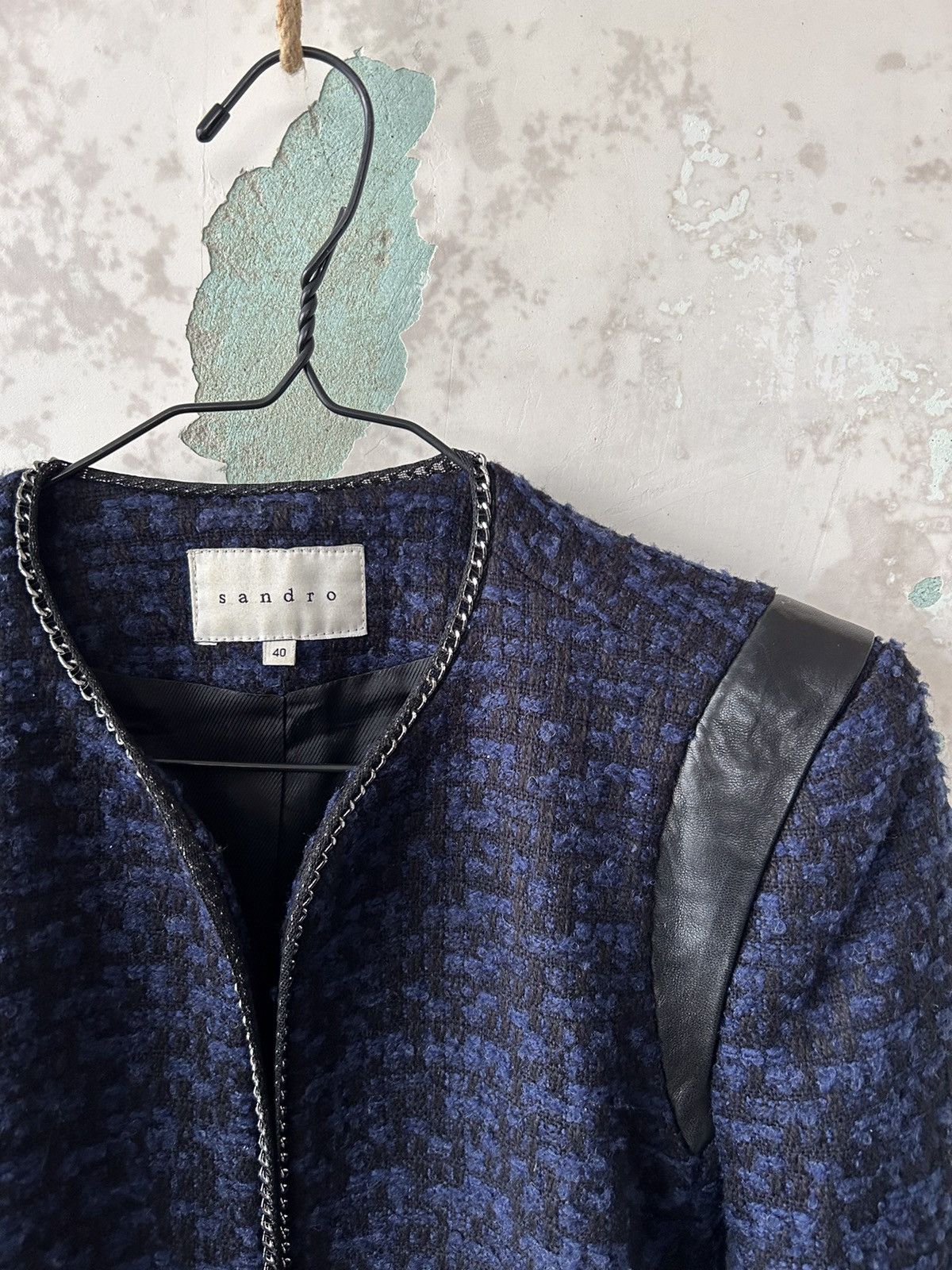 Sandro Sandro Paris Tweed Blazer Jacket Size M / US 6-8 / IT 42-44 - 3 Thumbnail