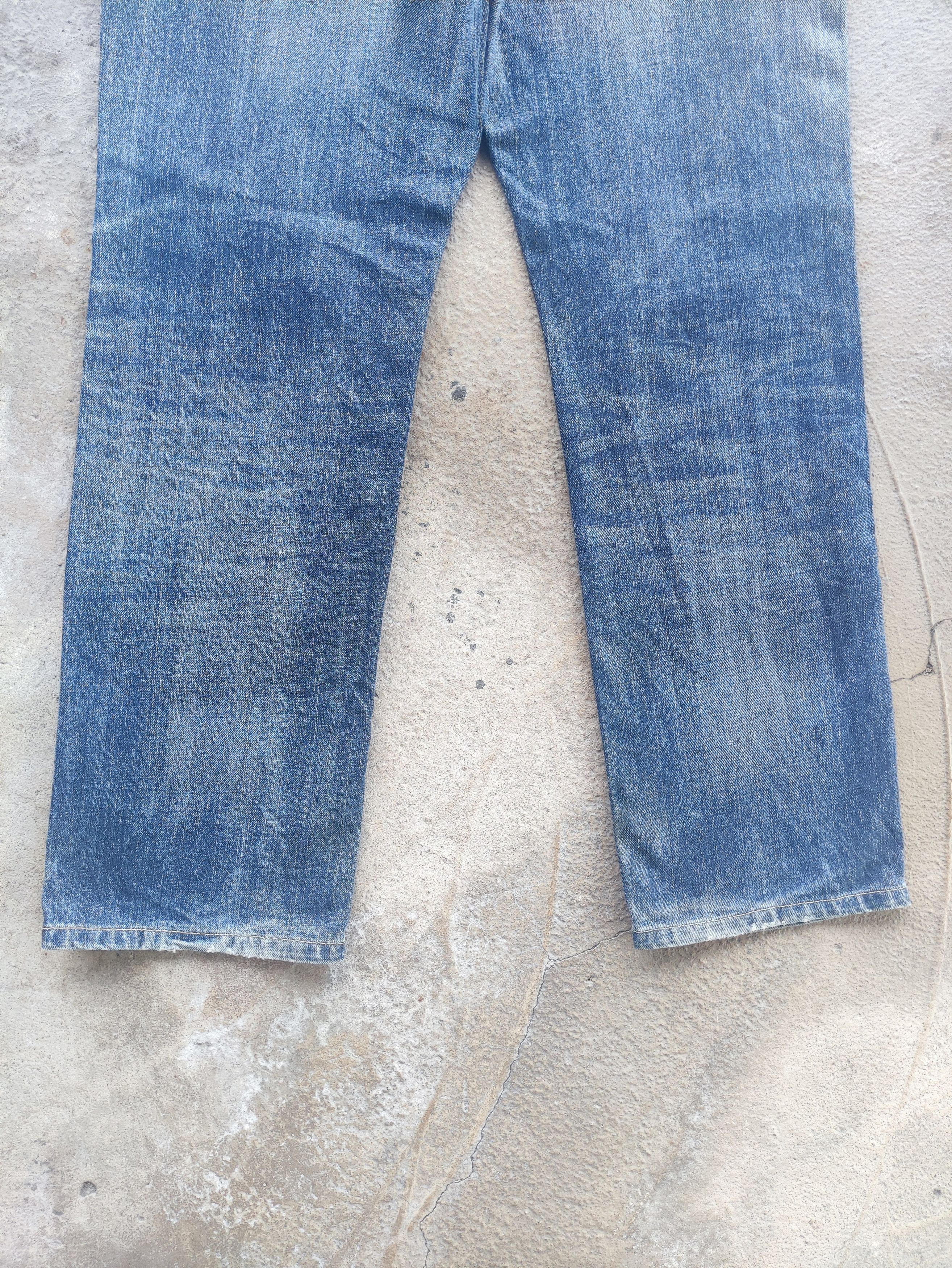 Japanese Brand Vintage Japanese Denim Distress Faded Pants Size US 34 / EU 50 - 10 Thumbnail