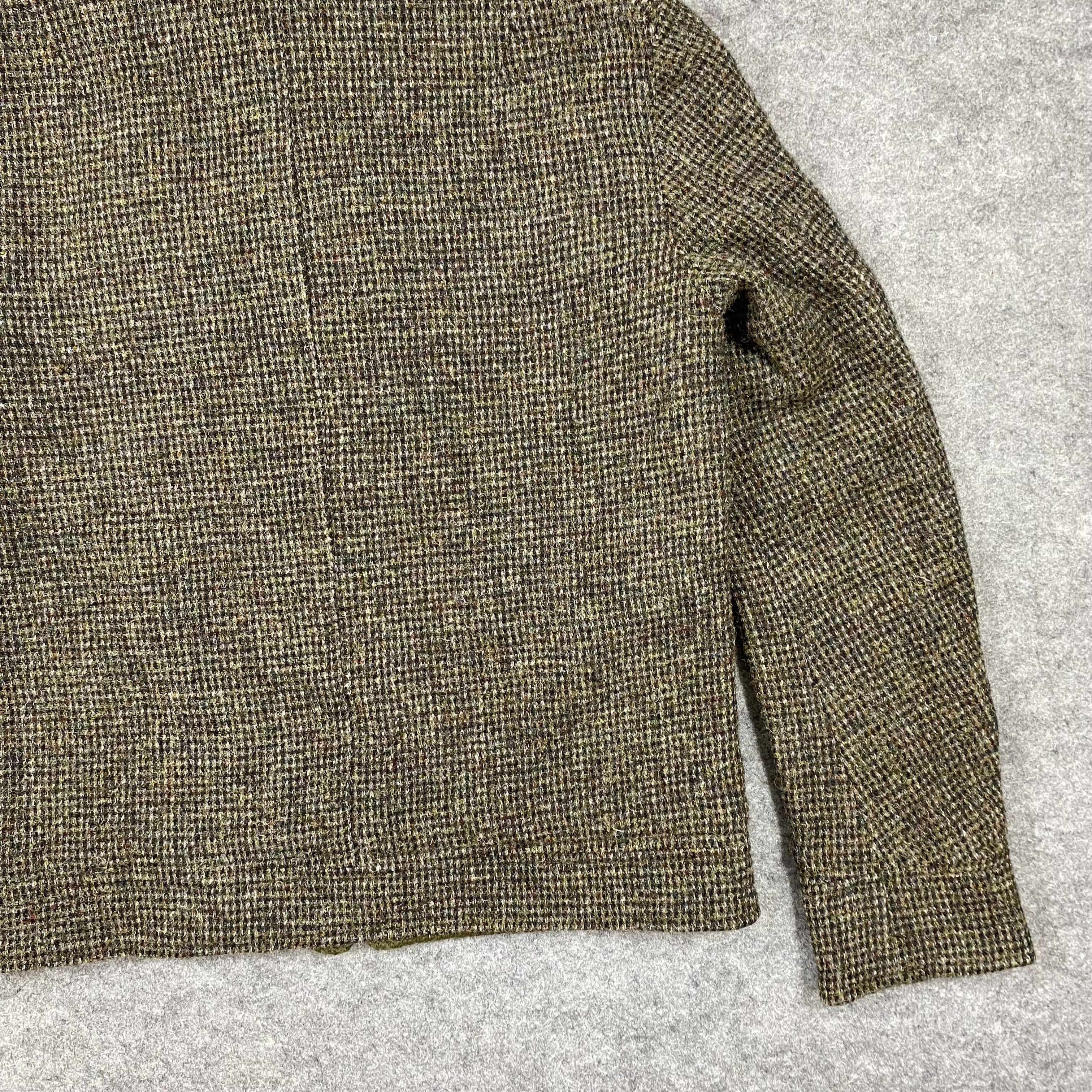 Harris Tweed BLUE WORK TOMORROWLAND Harris Tweed Wool Bomber Jacket-J551 Size US M / EU 48-50 / 2 - 9 Thumbnail