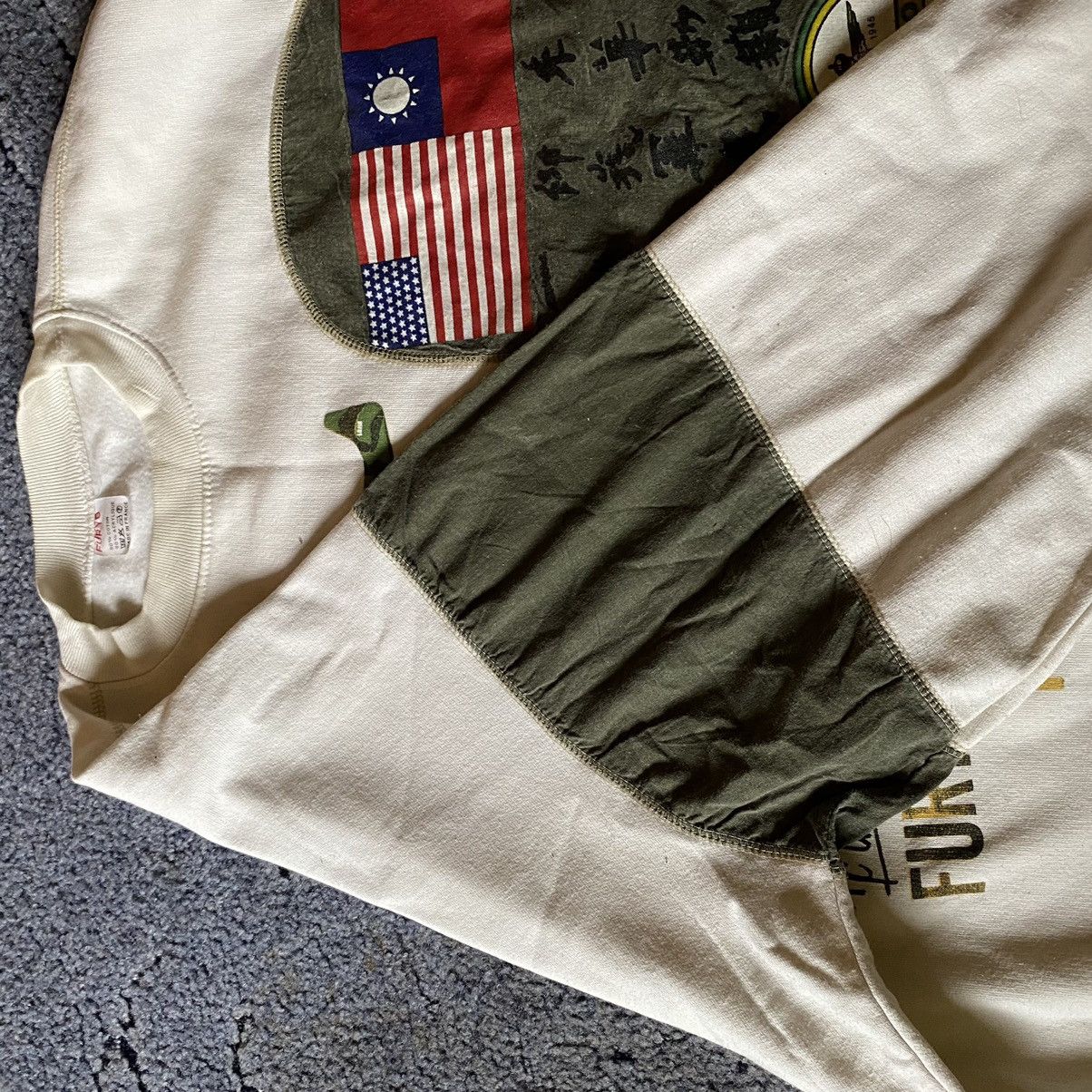 Vintage Vintage 80s Furyo Military Sweatshirt Size US XL / EU 56 / 4 - 3 Thumbnail