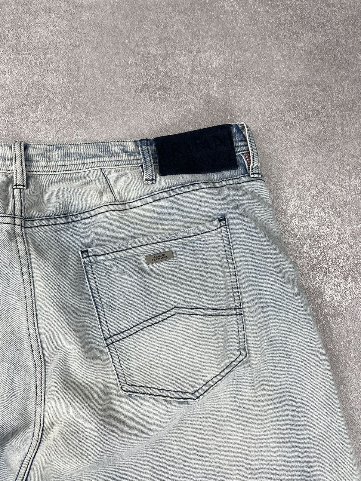 Armani × Armani Exchange Armani Exchange J13 Slim Distressed Denim Jeans Size US 40 / EU 56 - 13 Thumbnail
