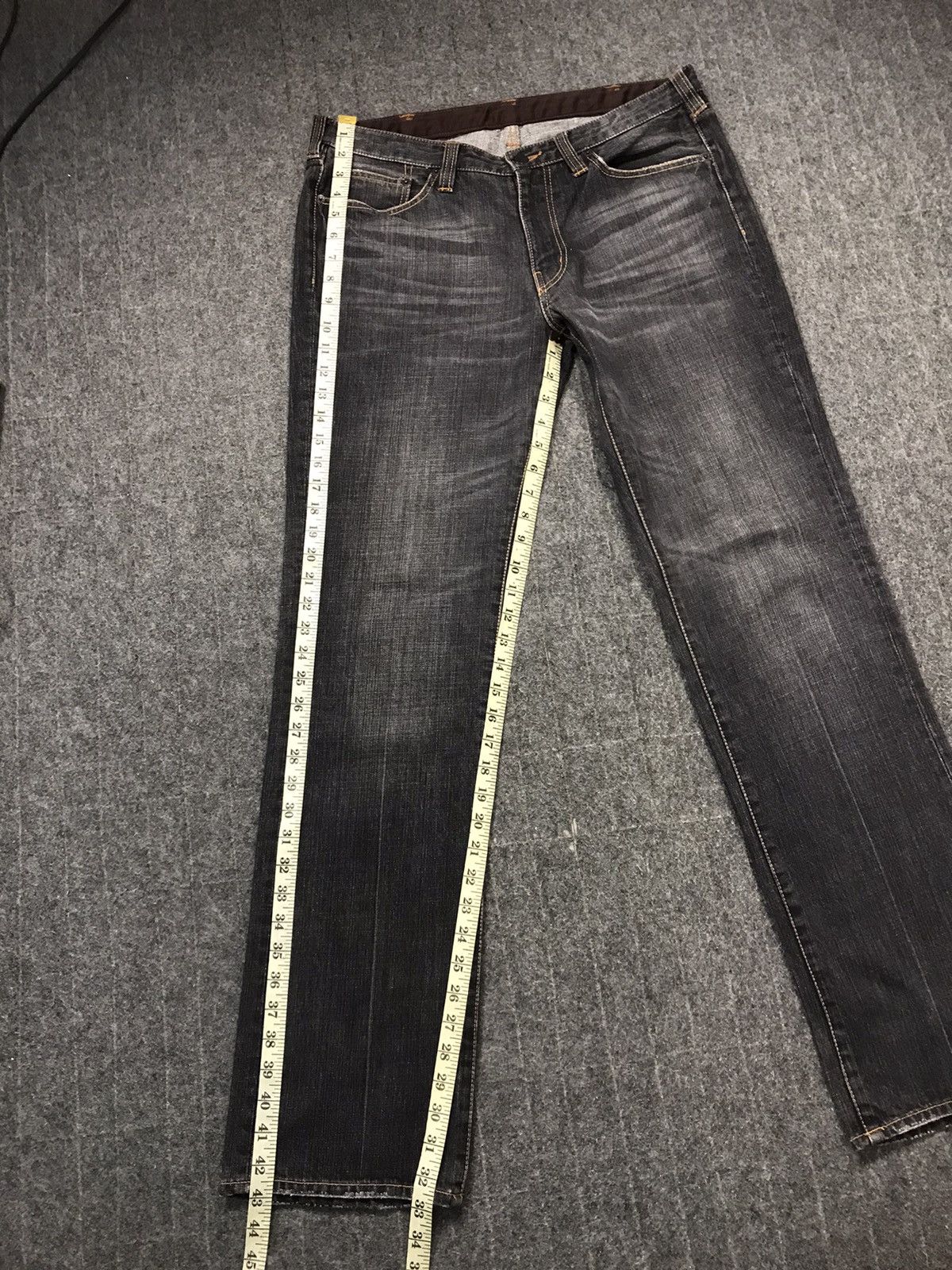 Japanese Brand × Takeo Kikuchi × Vintage Vintage Takeo Kikuchi Black Colour Design Denim Jeans Size US 34 / EU 50 - 16 Thumbnail