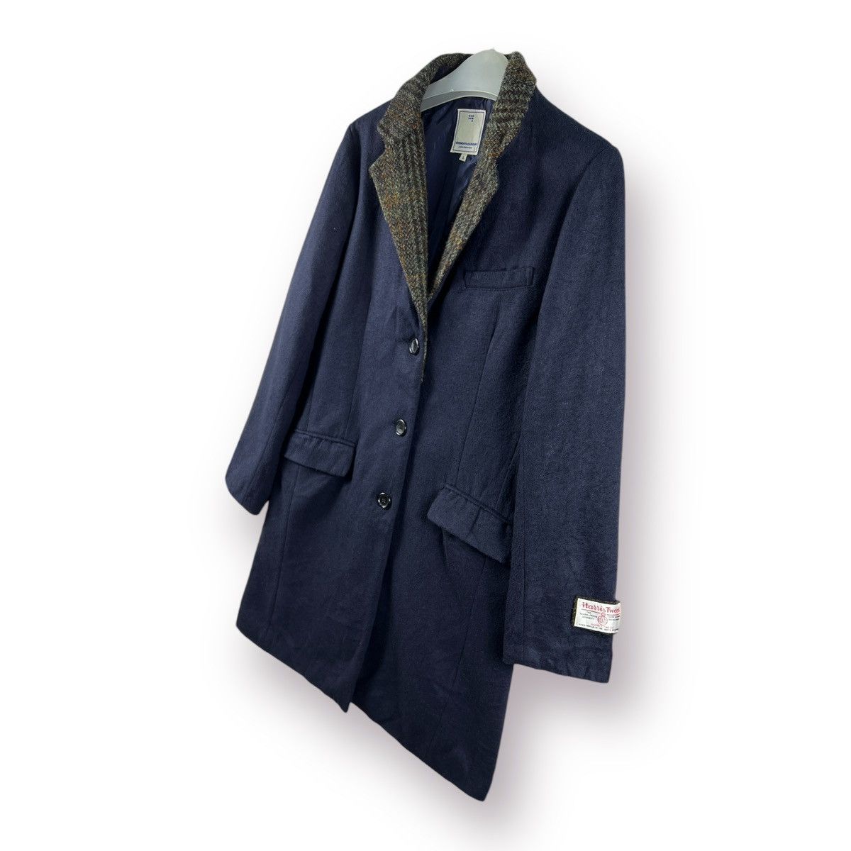 Harris Tweed 🔥 HARRIS TWEED SEVENDAYS SUNDAY LONG COAT Size M / US 6-8 / IT 42-44 - 2 Thumbnail