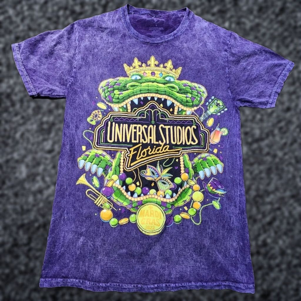 Vintage Universal Studios Shirt Unisex Adults Small Mardi Gras 2022 Let The Good Times Roll Purple T Shirt Size US S / EU 44-46 / 1 - 1 Thumbnail