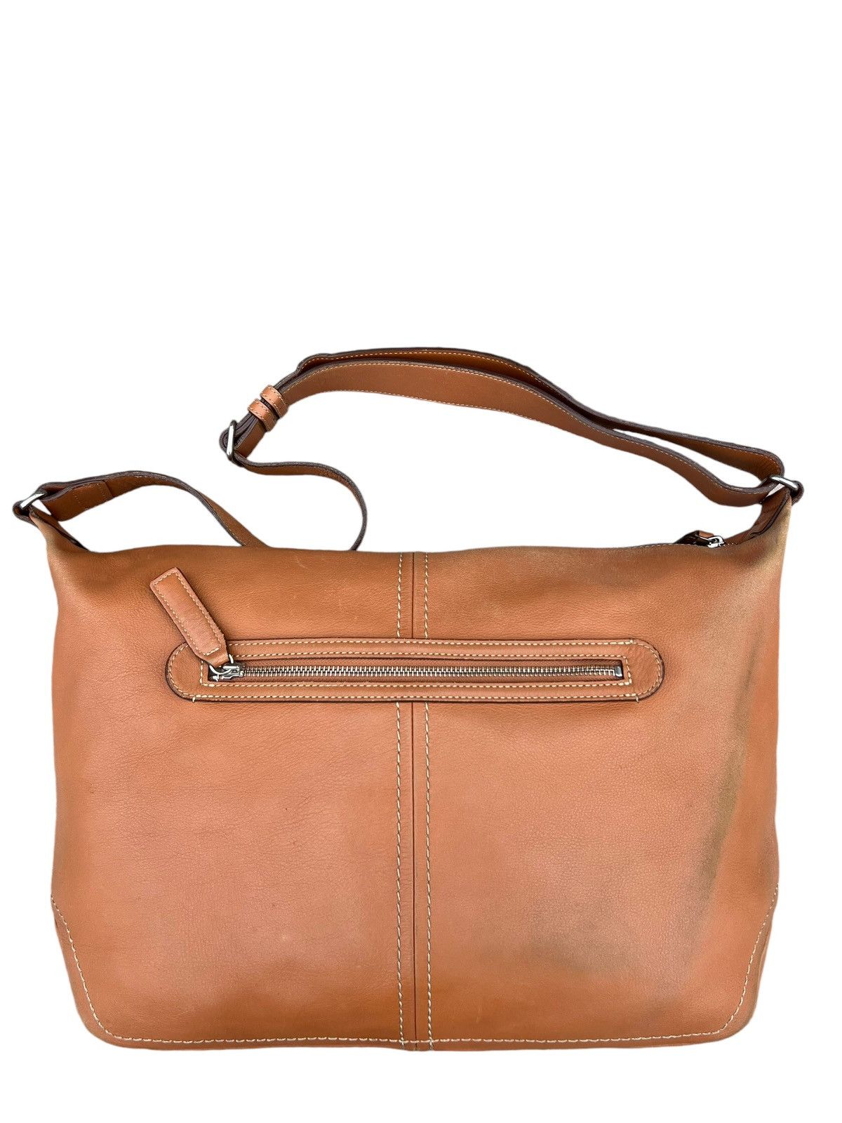 Leather Vintage Tsuchiya Kaban Distressed Muddy Patina Leather Bag Size ONE SIZE - 8 Thumbnail